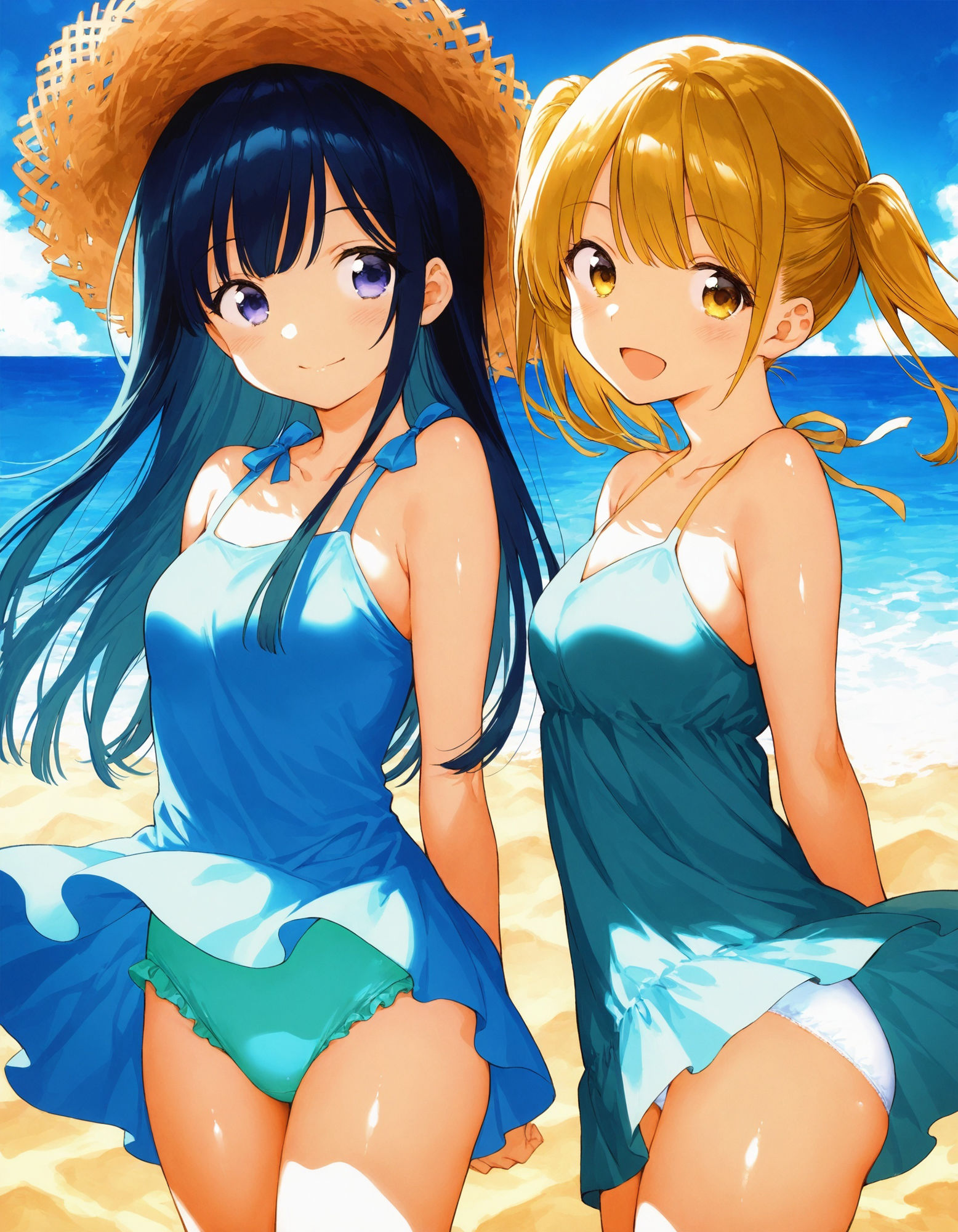 ワンピースで風チラ 画像8