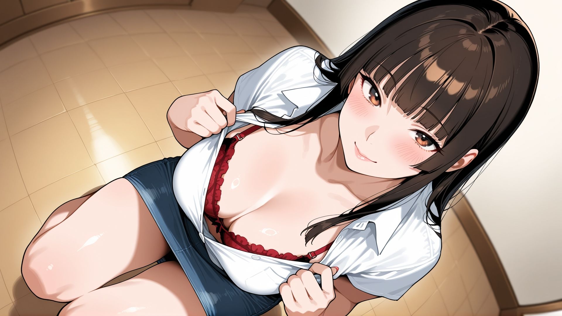 サンプル画像4:見せつけガールズ☆ 胸元、わざとです。(カズン) [d_629334]