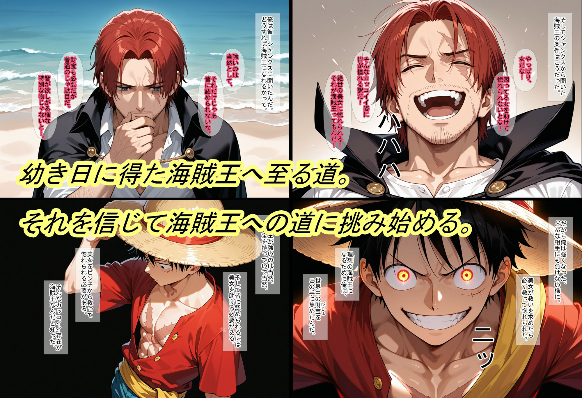 サンプル画像1:【ONE PI〇CE】ある海賊王の軌跡(魔術師プロトン2D) [d_629375]