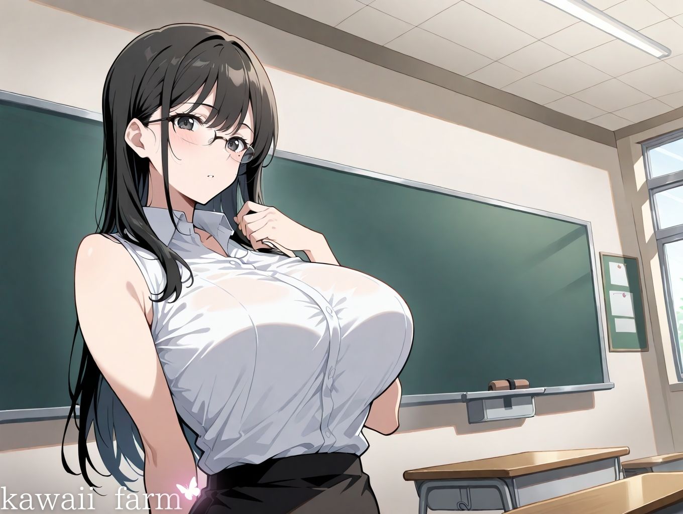 サンプル画像1:性欲まみれ   先生ver.(かわいいファーム) [d_629406]