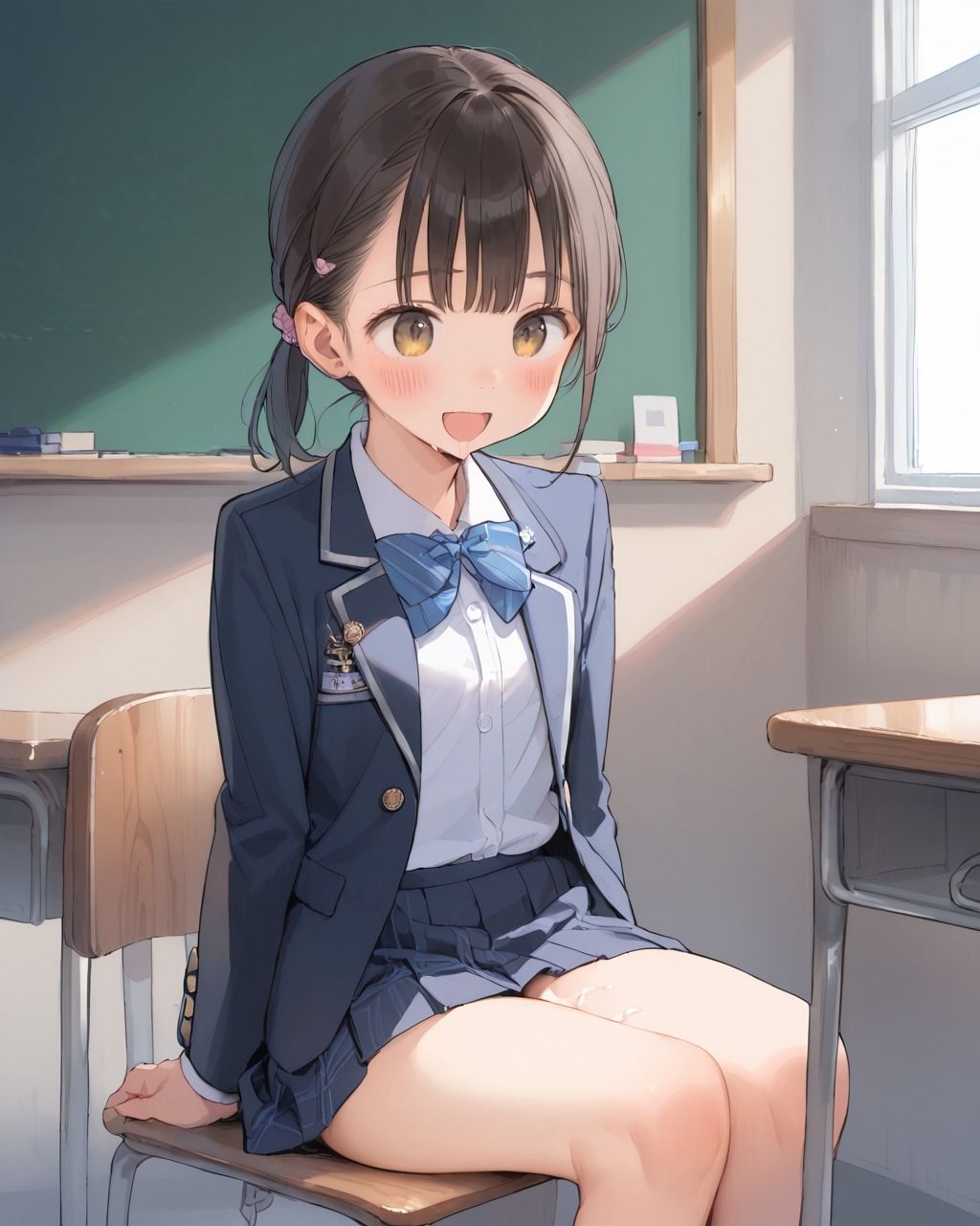 サンプル画像4:【280枚】放課後の教室でJK純愛セックス(真夏の隠れ家) [d_629428]