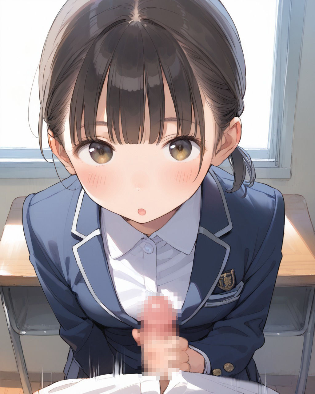 サンプル画像5:【280枚】放課後の教室でJK純愛セックス(真夏の隠れ家) [d_629428]