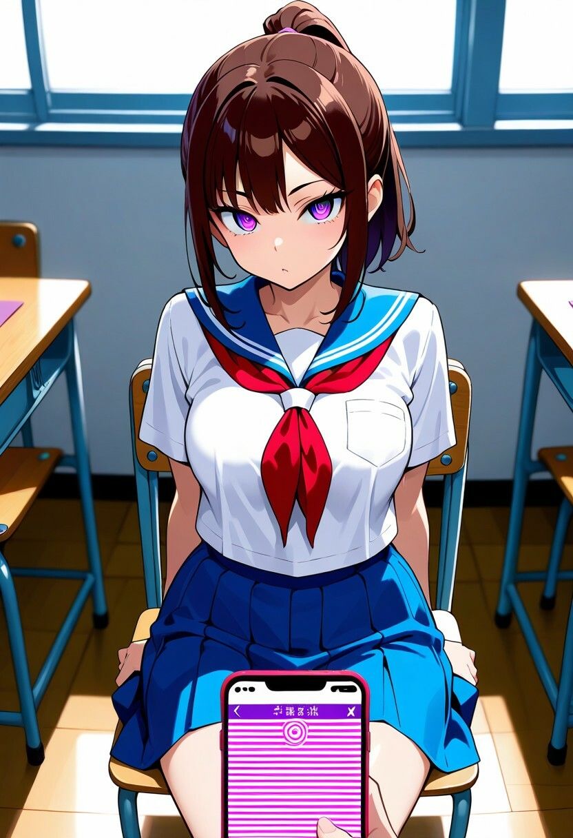 サンプル画像2:催●術は、最強です。〜学校の同級生を堕とす〜(催●先生) [d_629456]