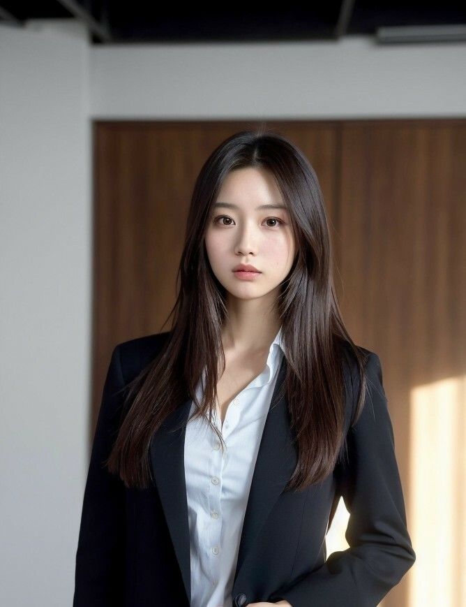 サンプル画像1:【美女名録】vol10.7  秘書の誘惑。冷たくても、惹かれてしまう。 198枚  【AIグラビア写真集】(AI美女制作参謀本部4課) [d_629481]