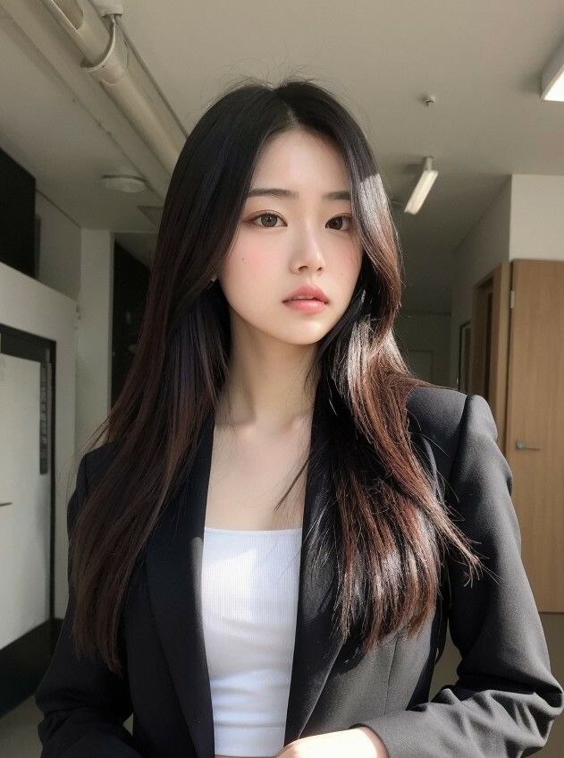 サンプル画像4:【美女名録】vol10.7  秘書の誘惑。冷たくても、惹かれてしまう。 198枚  【AIグラビア写真集】(AI美女制作参謀本部4課) [d_629481]