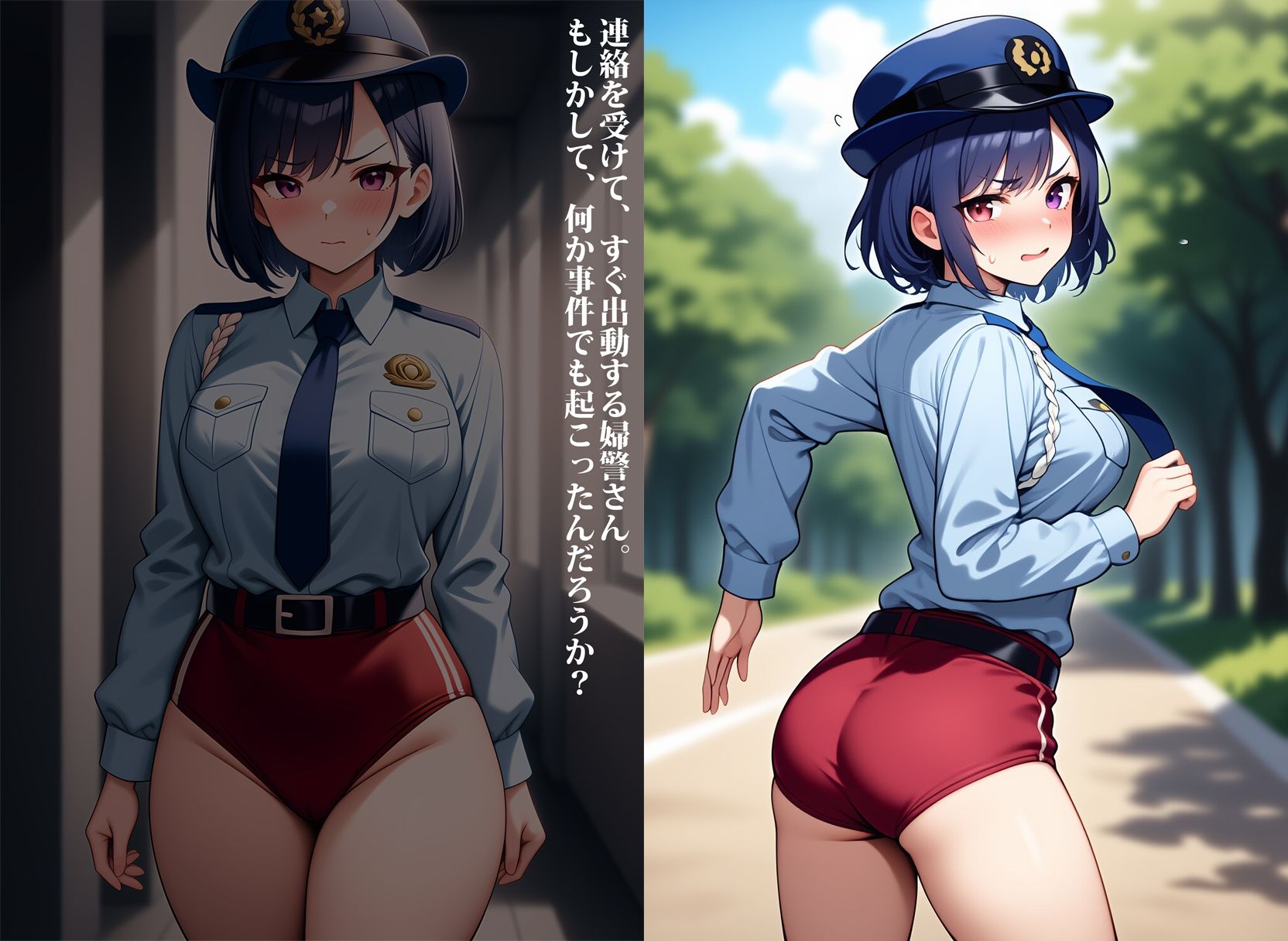 サンプル画像3:ブルマーポリス〜婦警さんがブルマー着衣勤務〜(性癖ユガ芽) [d_629498]