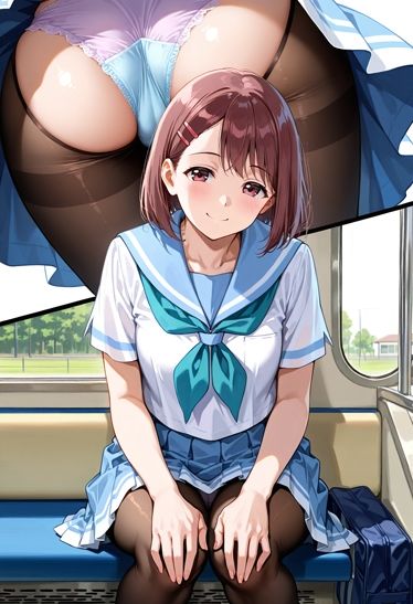 今日のパンティーチェック！その84＆その85 エロ漫画7