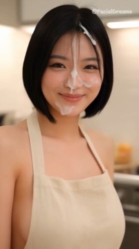 サンプル画像3:顔射後の余韻 – エプロン編 Vol.5(FacialDreams) [d_629644]