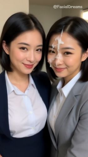 サンプル画像2:顔射後の余韻 – OL編 Vol.4(FacialDreams) [d_629801]