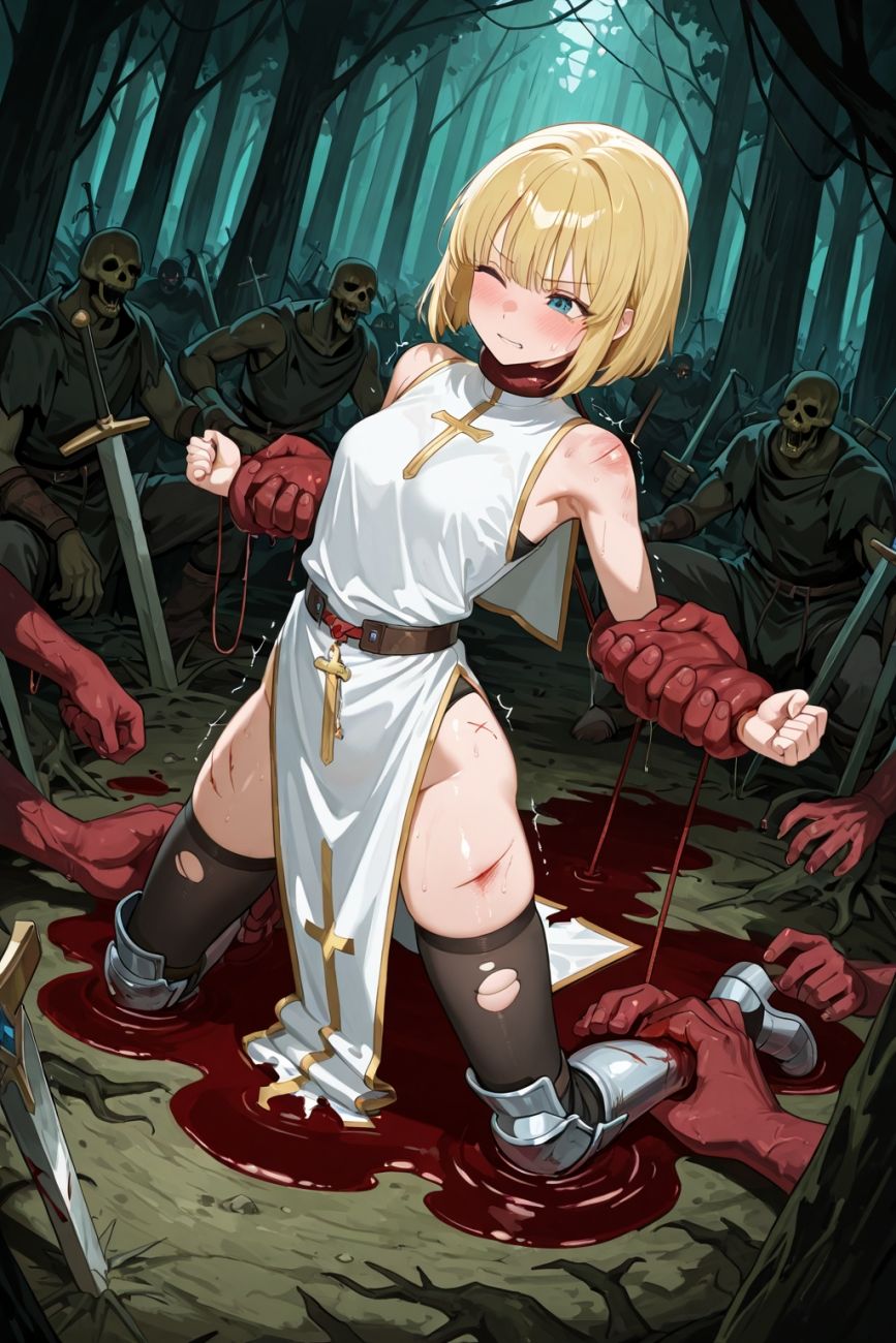 サンプル画像6:●触手・オーク●聖女 敗北 CG集 クリムゾン・プレイヤー(solor55) [d_629902]