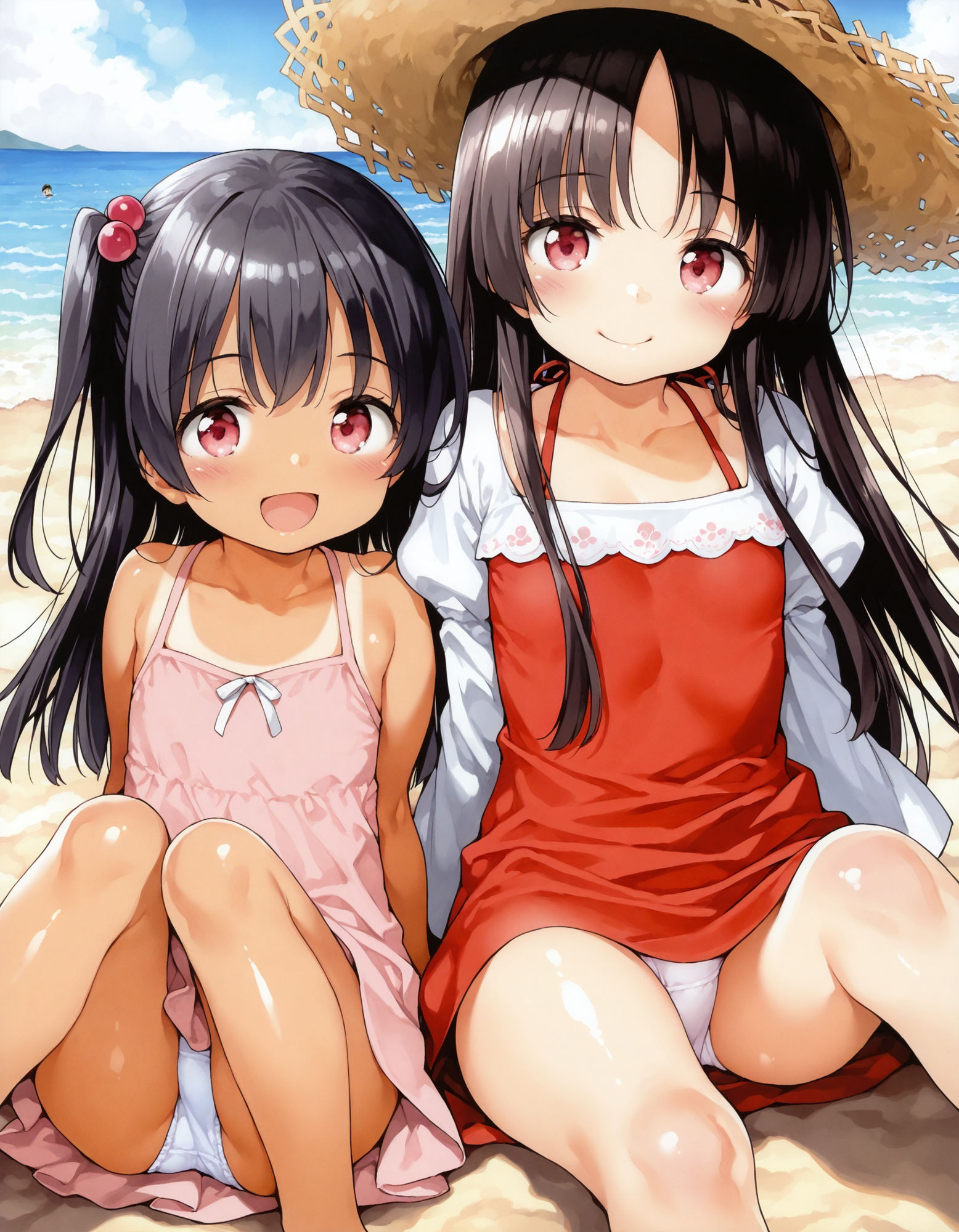 〇リっ子の座りパンチラ〜ワンピース編〜 画像2