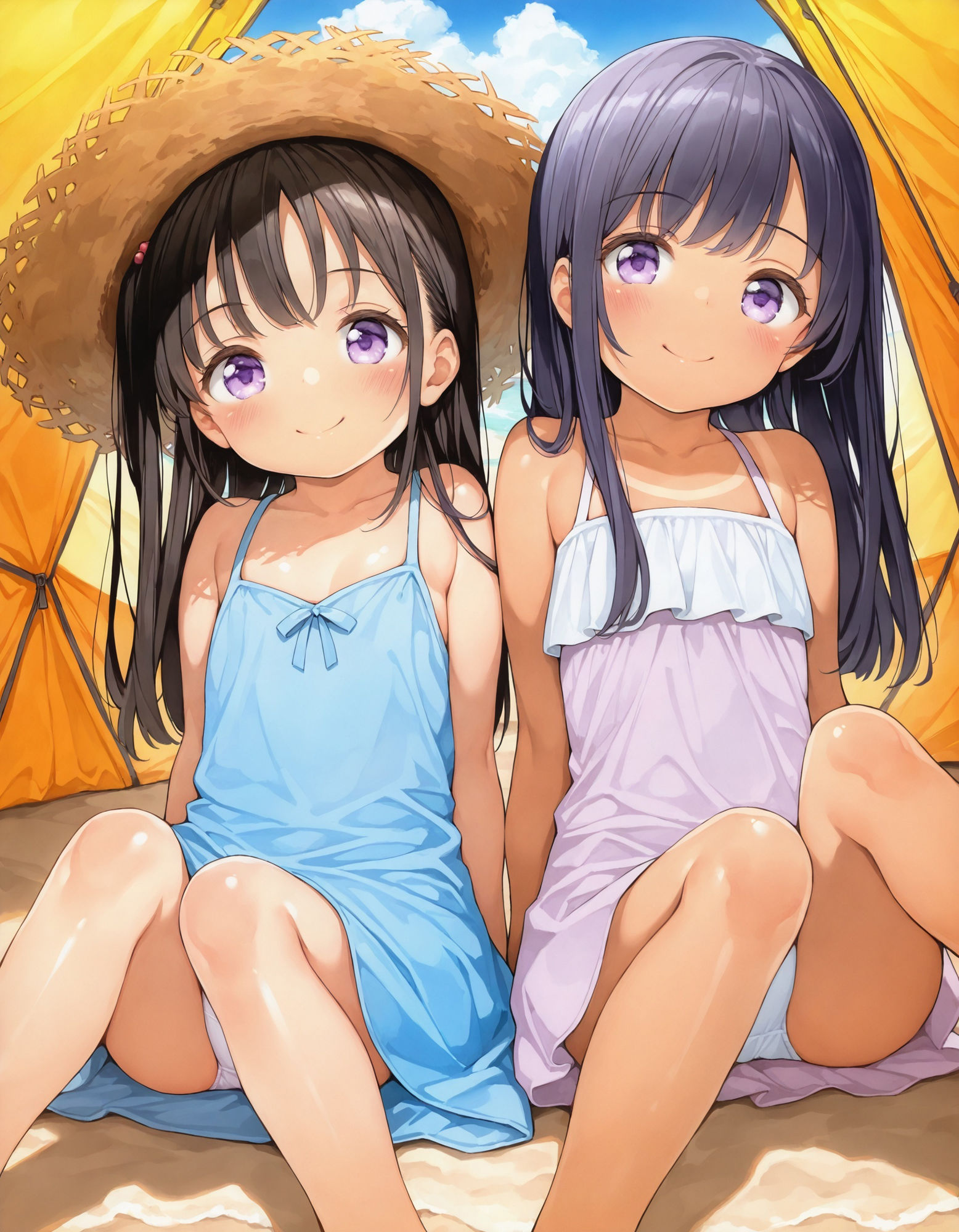 〇リっ子の座りパンチラ〜ワンピース編〜 画像8