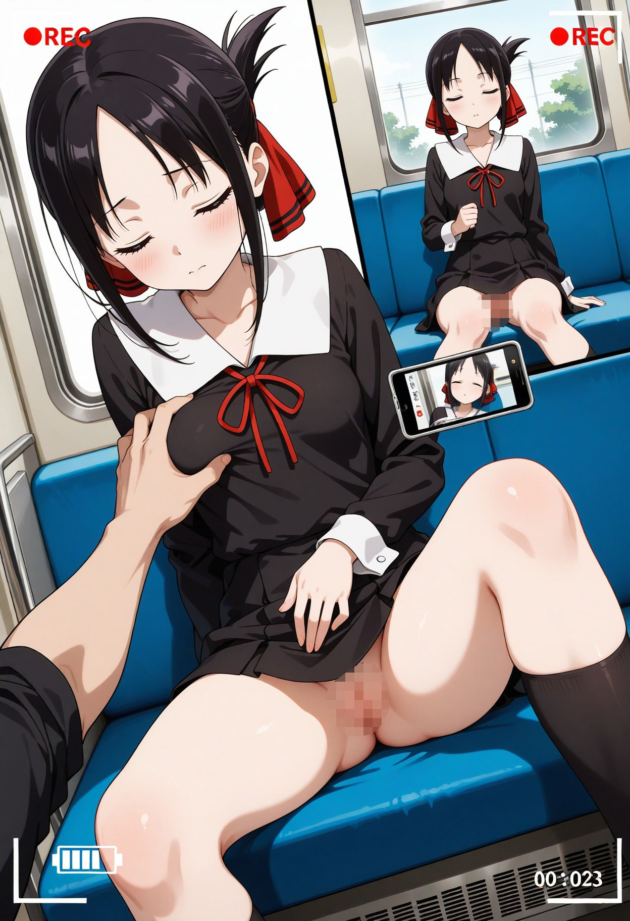 サンプル画像6:スカート内盗撮、着替え盗撮、野ション、野外露出風【四宮かぐや風1】(Lunarith) [d_630015]