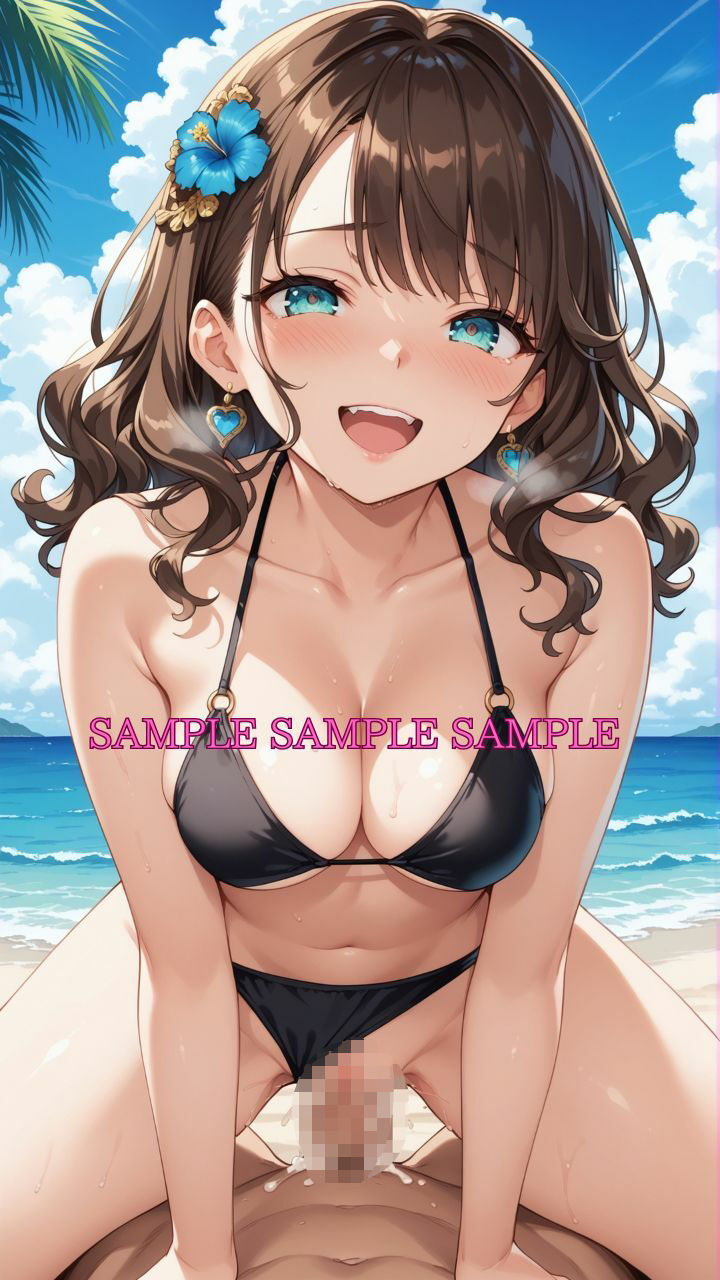 サンプル画像1:男女比1対10000の世界 ビキニ女子とセックスし放題でちんぽが乾く暇もないヤリ放題ハーレムライフ！！(TailorFetiAI-Pix) [d_630057]