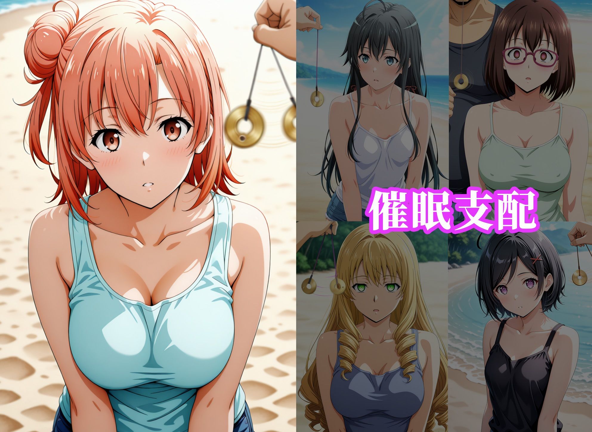 サンプル画像1:催●ビーチ 〜やはり俺の青春●フ？コメはまちか？っている編〜(アニメ一本背負) [d_630106]