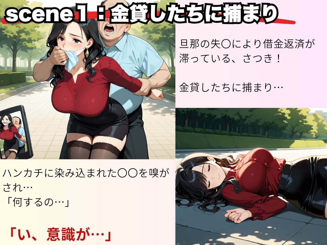 サンプル画像3:夫専用まんこを凌●されるも、まさかの快楽堕ち！借金のかたに…(制服物語) [d_630239]