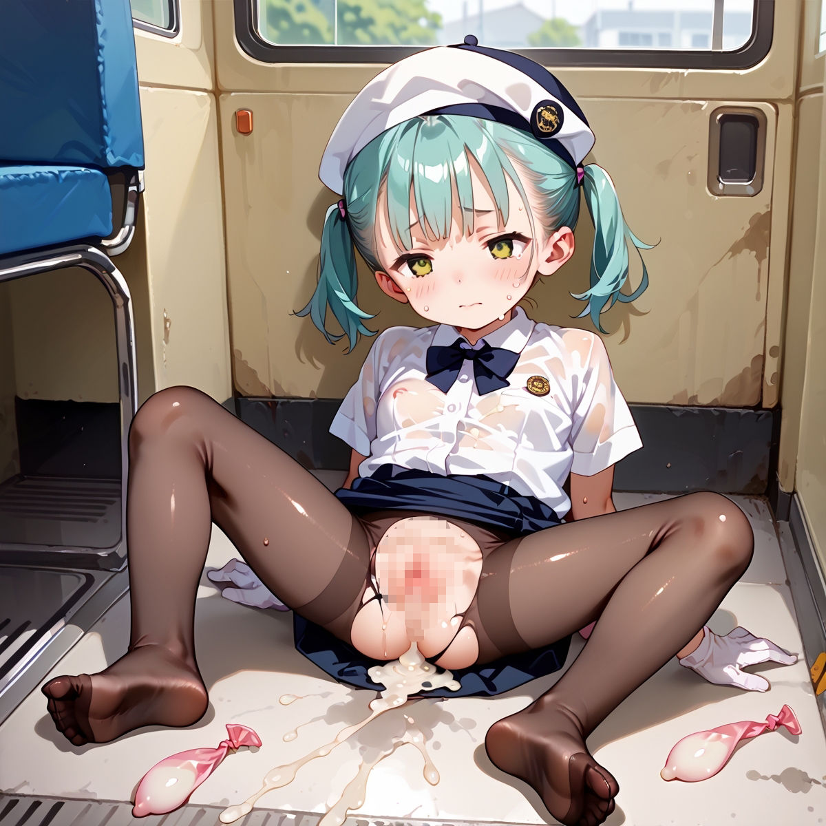 少女を拉致って廃バスに監禁!バスガイドコスさせて犯した件パート12