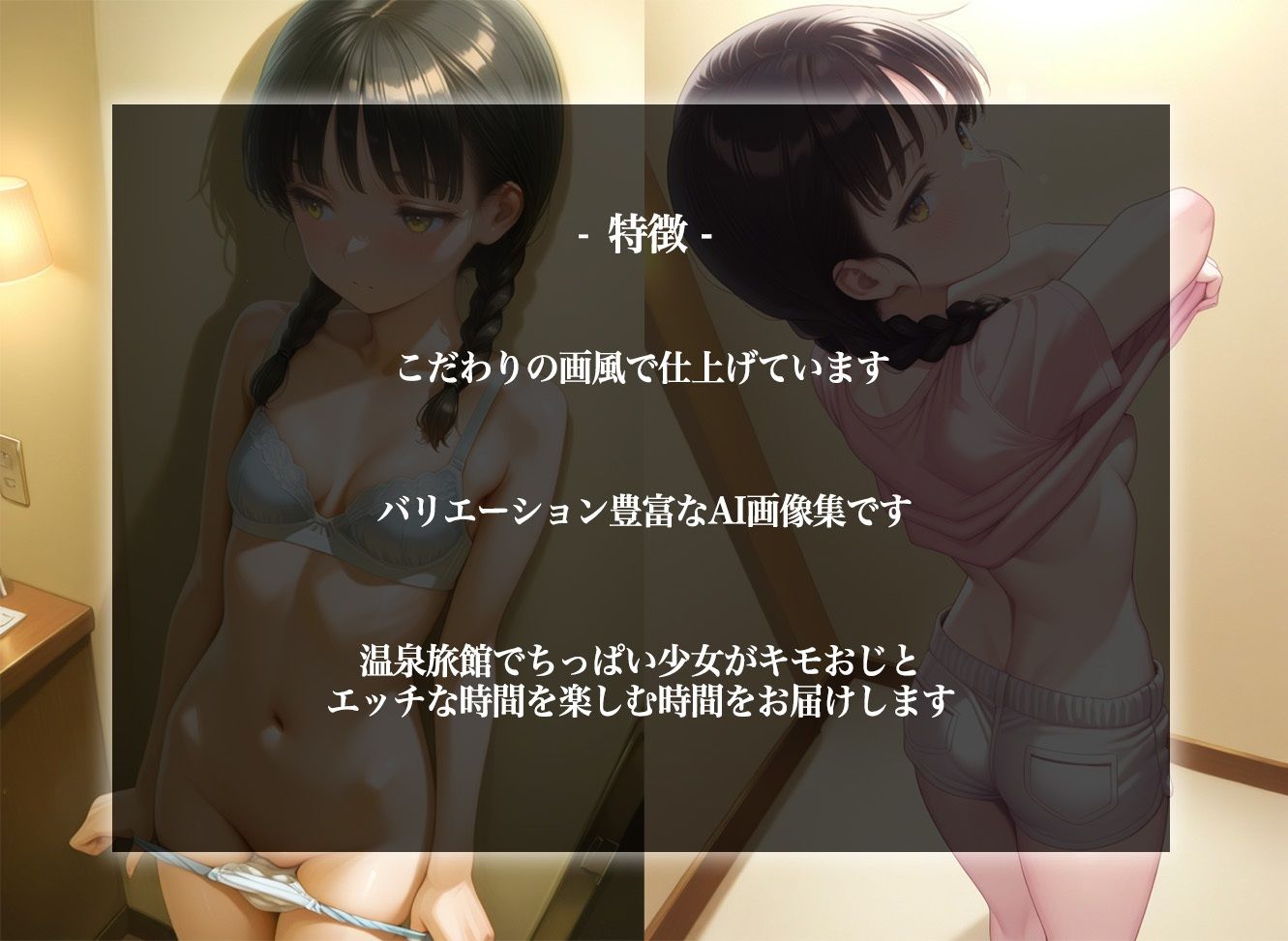 温泉 ちっぱい少女、キモおじチンポに沼る 500枚 画像2