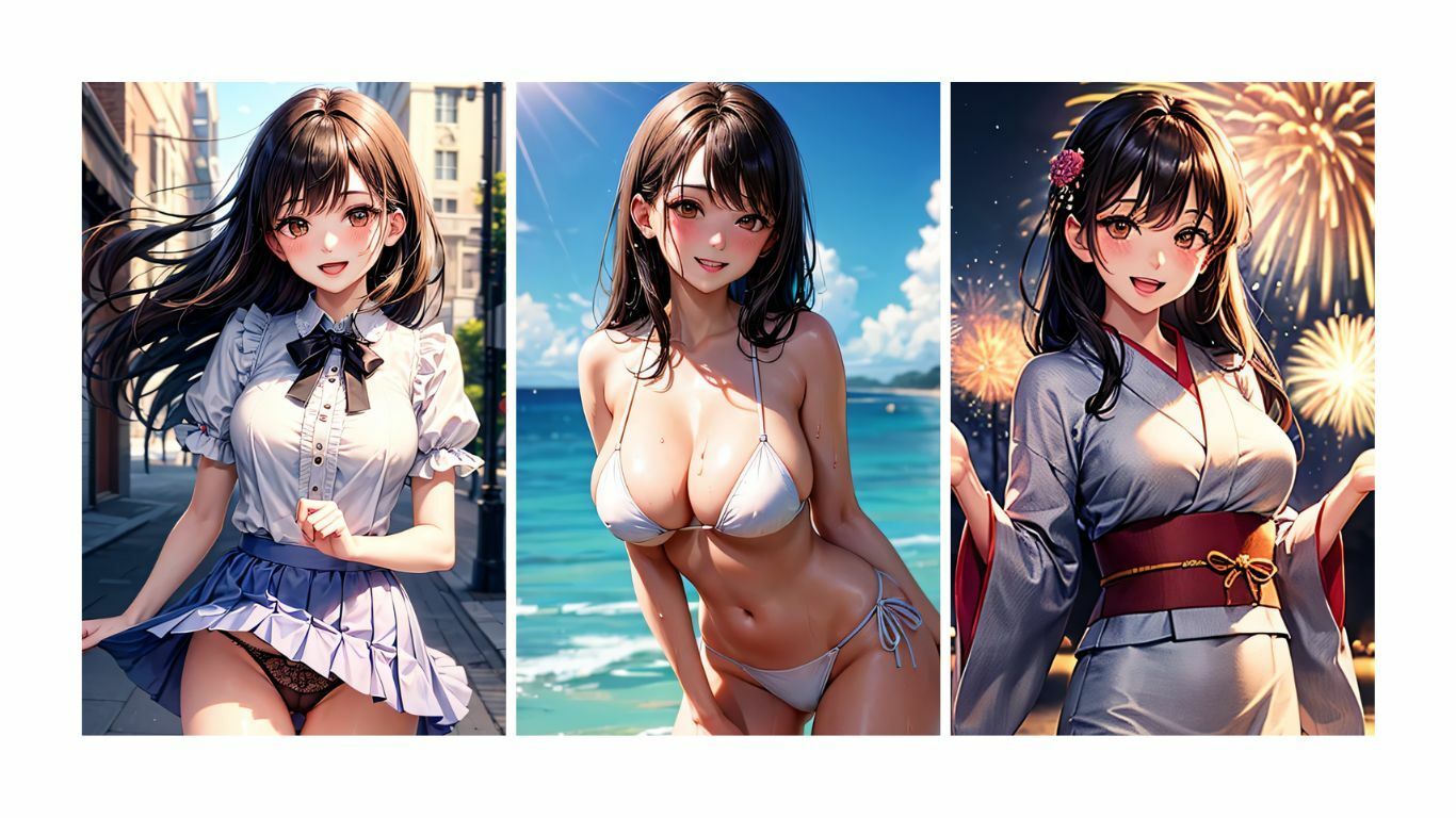 サンプル画像1:夏彼女—彼女と過ごす夏の一日(KOC) [d_630377]