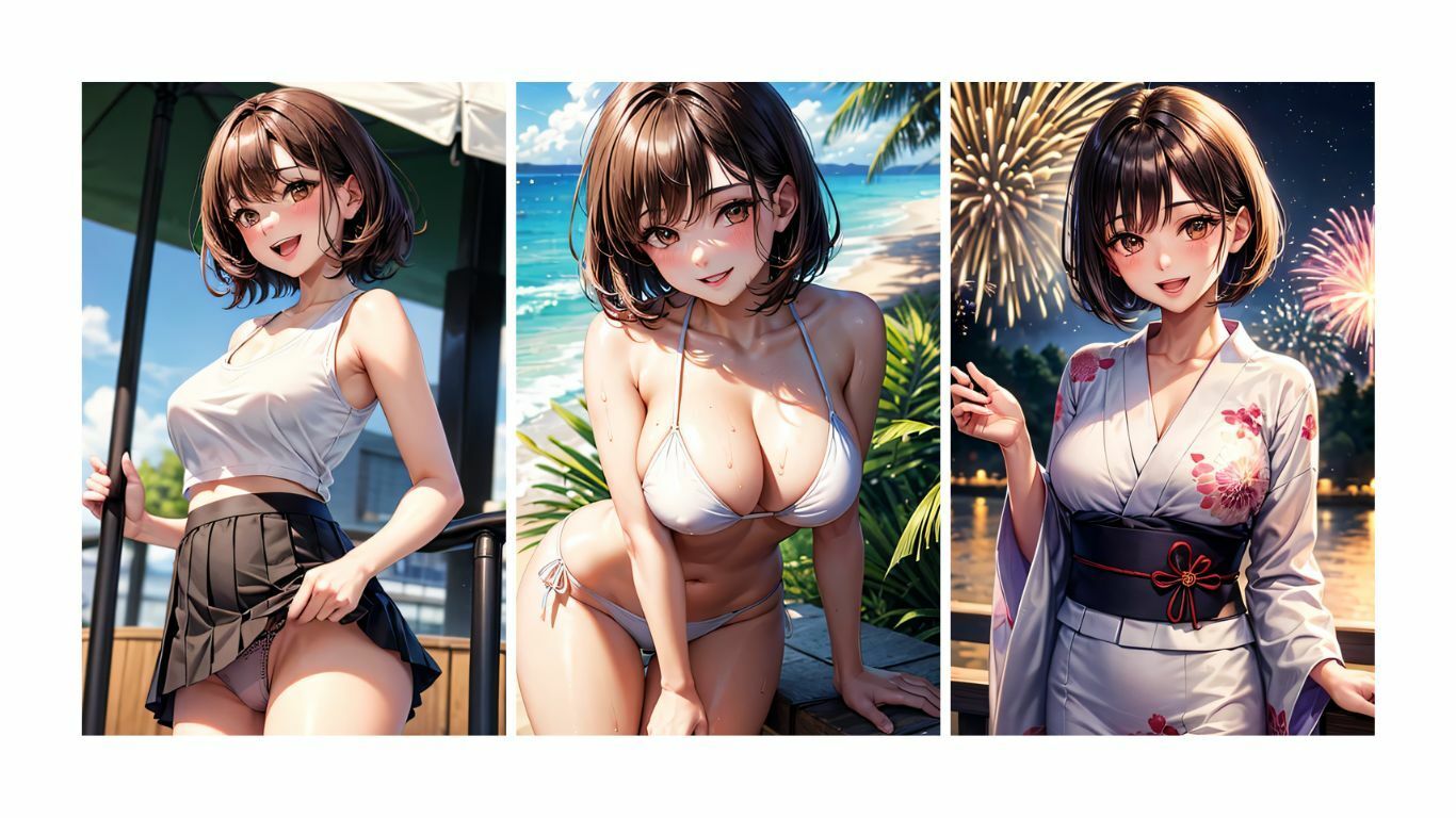 サンプル画像2:夏彼女—彼女と過ごす夏の一日(KOC) [d_630377]