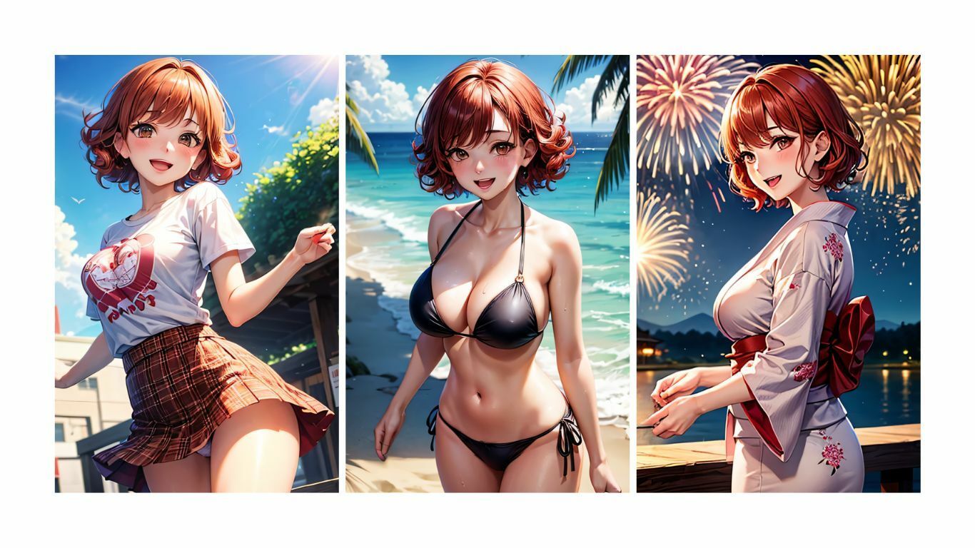 サンプル画像3:夏彼女—彼女と過ごす夏の一日(KOC) [d_630377]