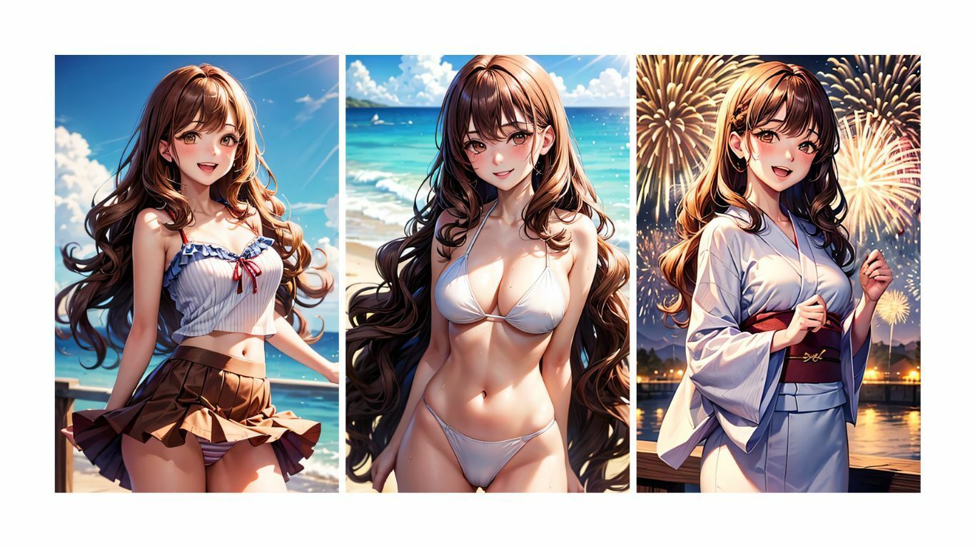 サンプル画像4:夏彼女—彼女と過ごす夏の一日(KOC) [d_630377]