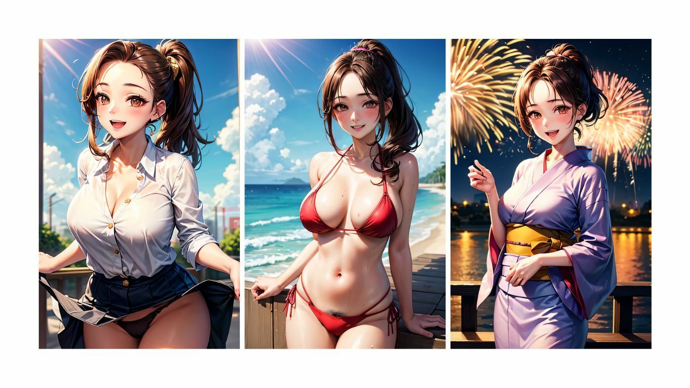 サンプル画像5:夏彼女—彼女と過ごす夏の一日(KOC) [d_630377]