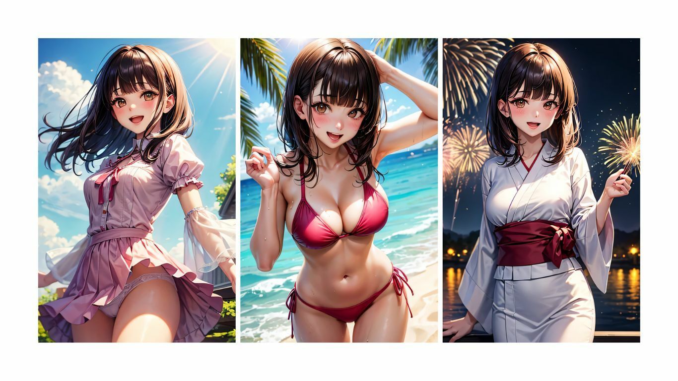 サンプル画像6:夏彼女—彼女と過ごす夏の一日(KOC) [d_630377]