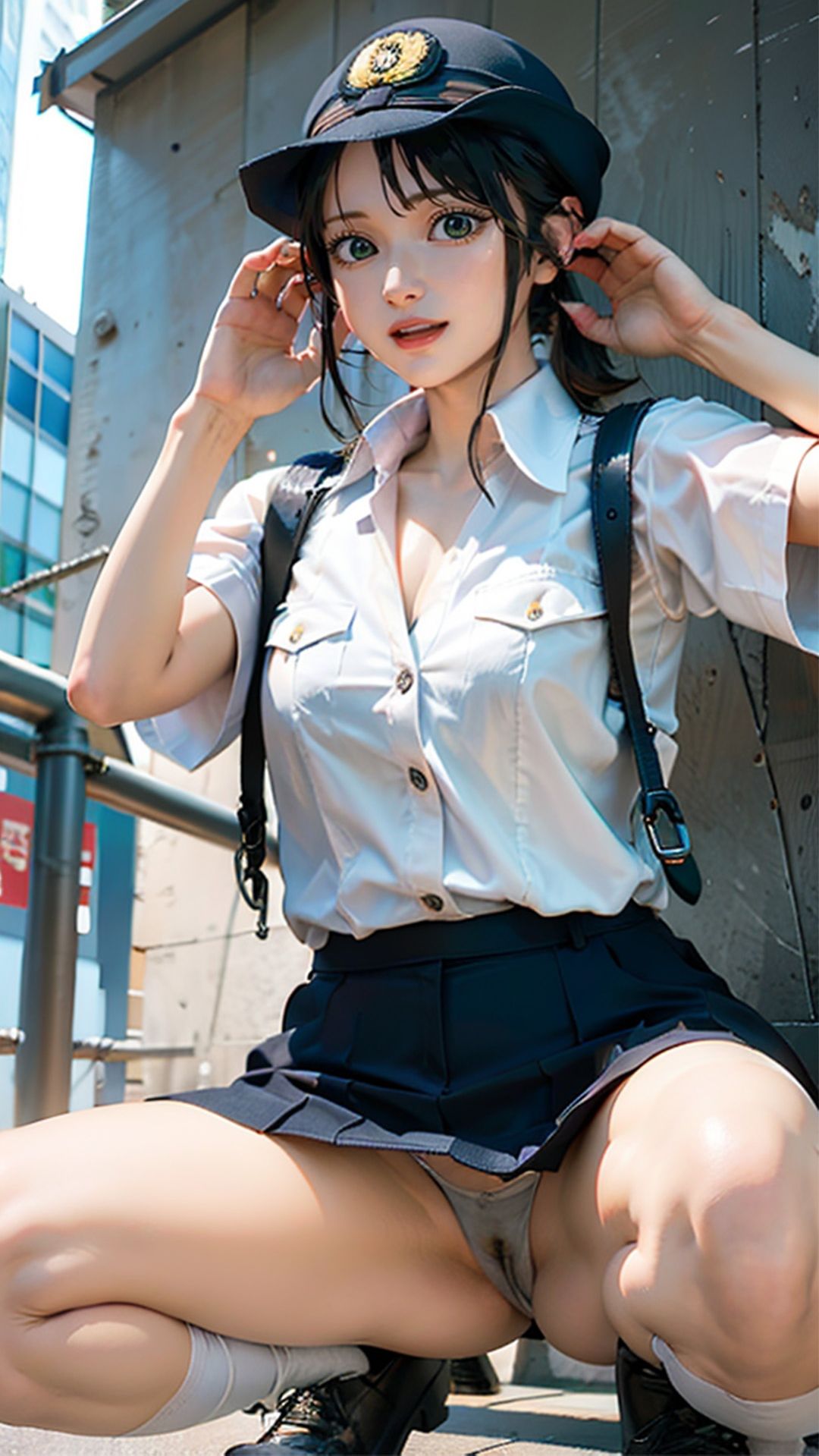 サンプル画像6:婦警さんになった副長のお疲れパンツとけしからん画像集(ステイブルスト) [d_630403]