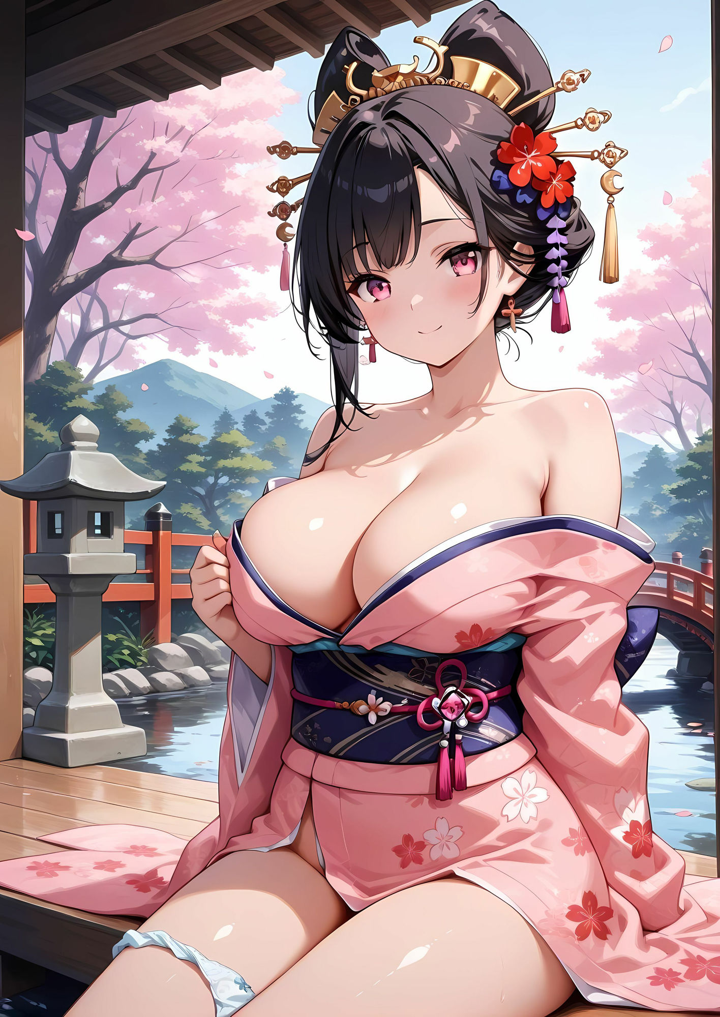 サンプル画像1:花魁の庭園花咲(清楚ビッチちゃん) [d_630538]