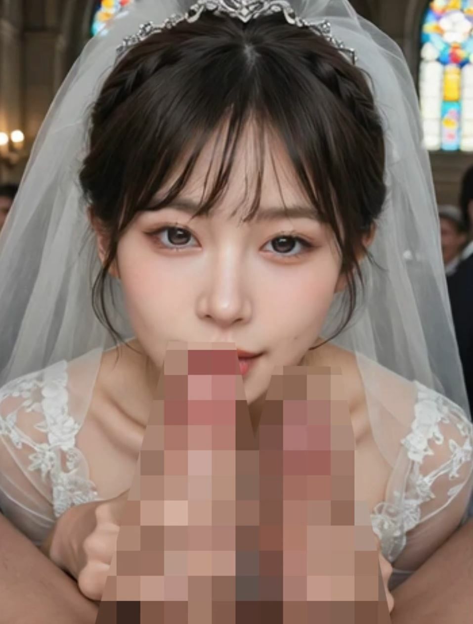 フェラ動画 ハッピーウェディング祝福ザーメンぶっかけ!他。アイドル、メイド、女子〇生 画像1