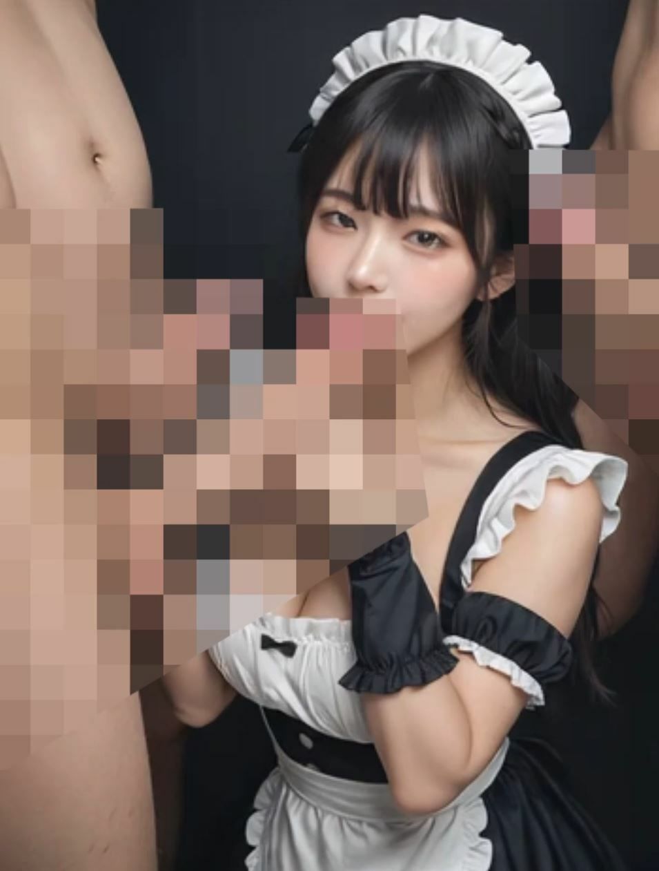 サンプル画像3:フェラ動画  ハッピーウェディング祝福ザーメンぶっかけ！他。アイドル、メイド、女子〇生(sawamurajapan) [d_630570]