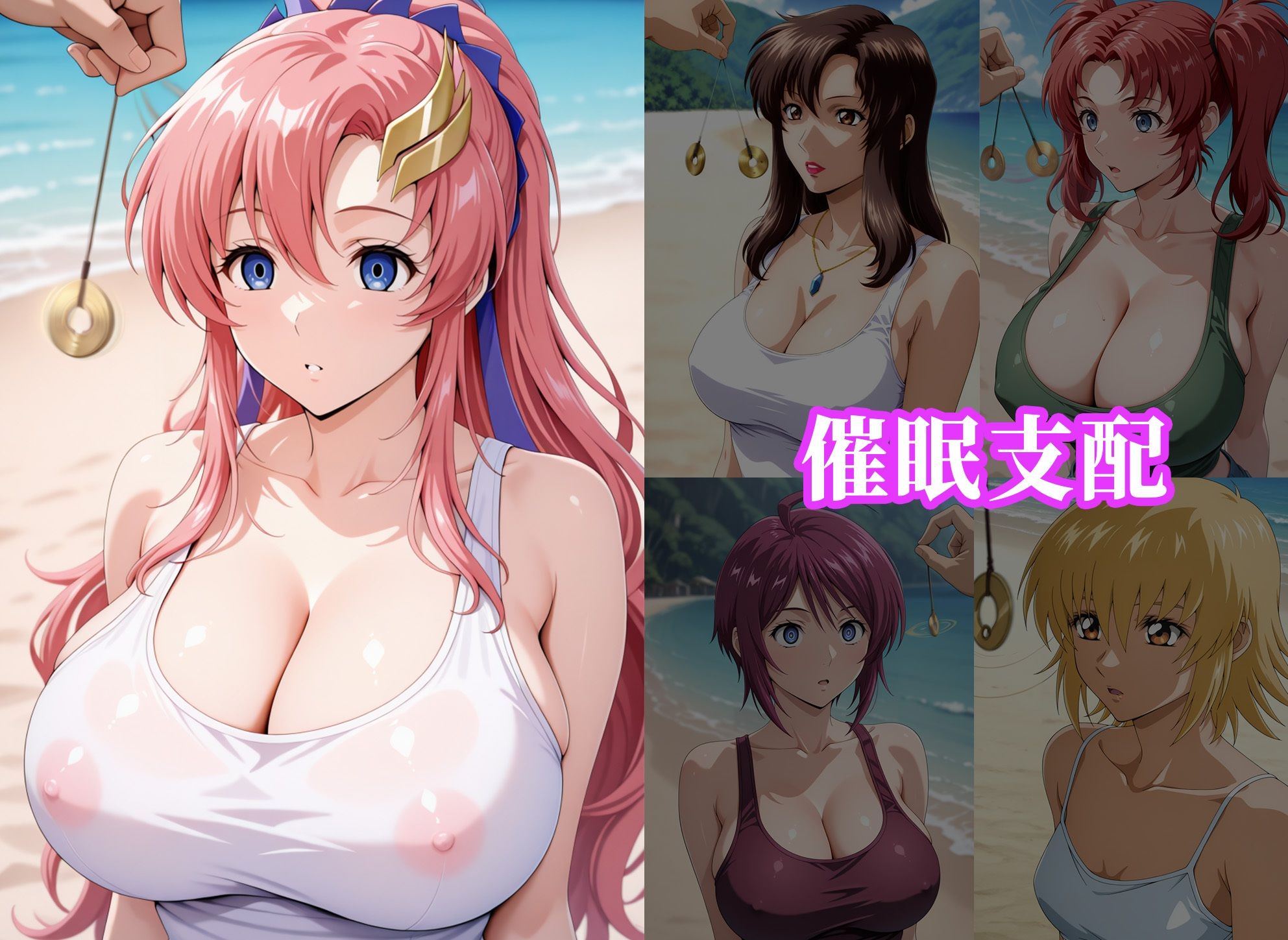 サンプル画像1:催●ビーチ 〜ガン●ムSEED編〜(アニメ一本背負) [d_630573]