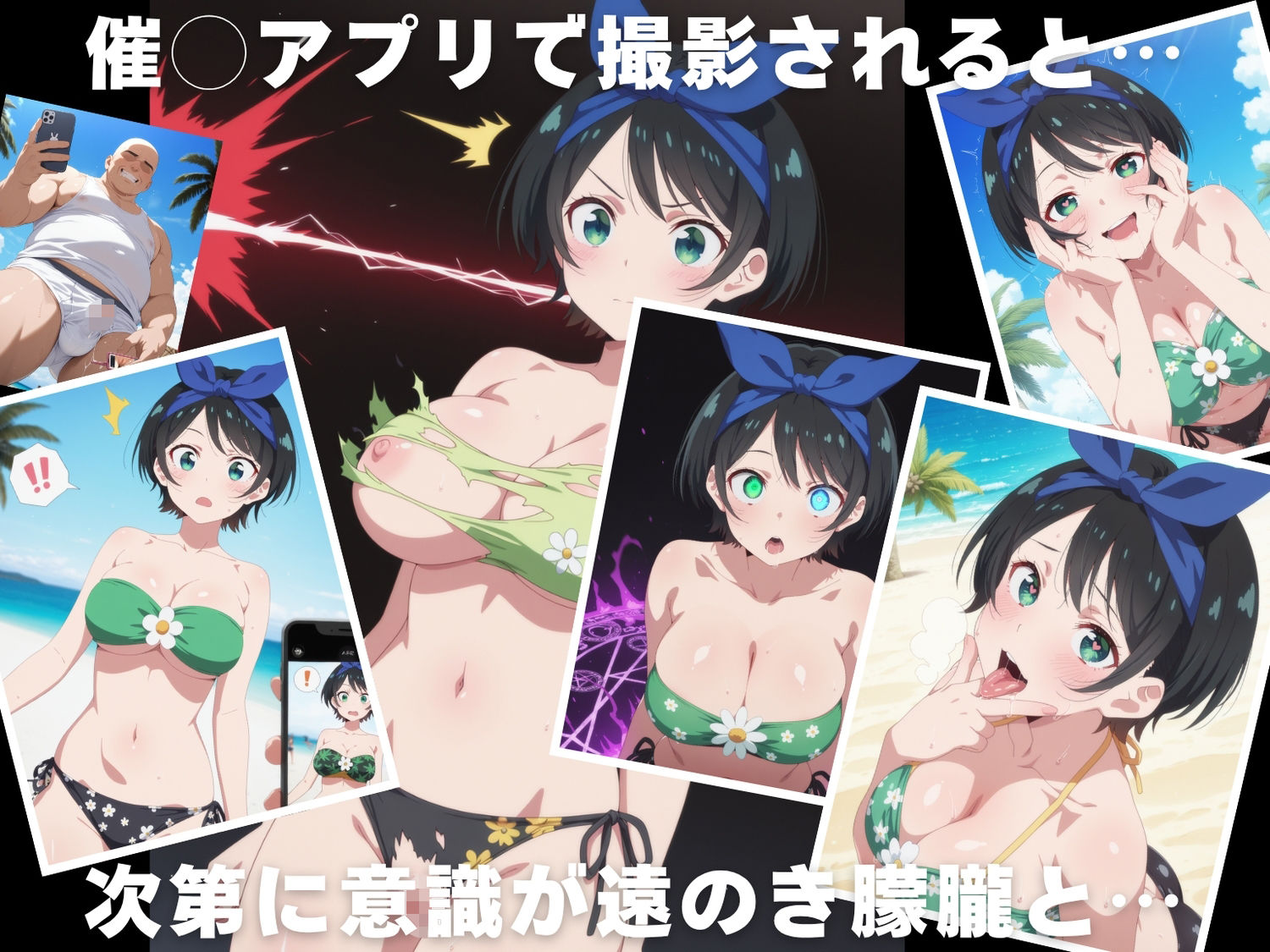 サンプル画像2:【催◯・水着・妊娠】更● 瑠夏(夜待草エレジー) [d_630577]