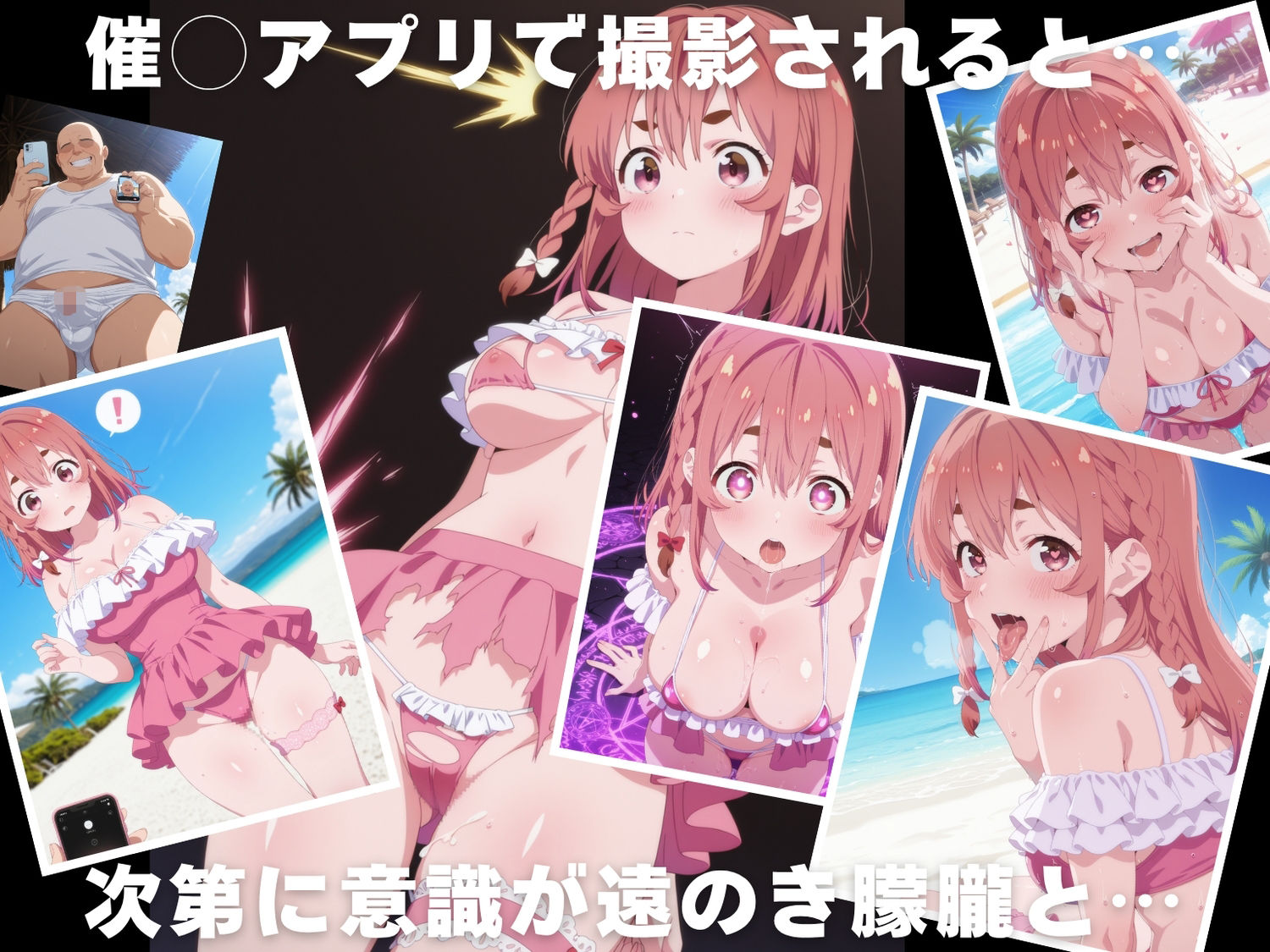 サンプル画像2:【催◯・水着・妊娠】桜● 墨(夜待草エレジー) [d_630579]