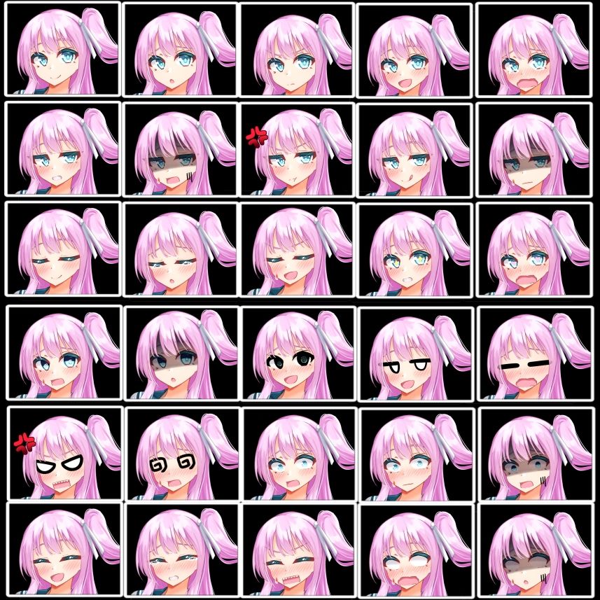 サンプル画像3:立ち絵素材 制服の女の子 HCGセット(水の木) [d_630606]