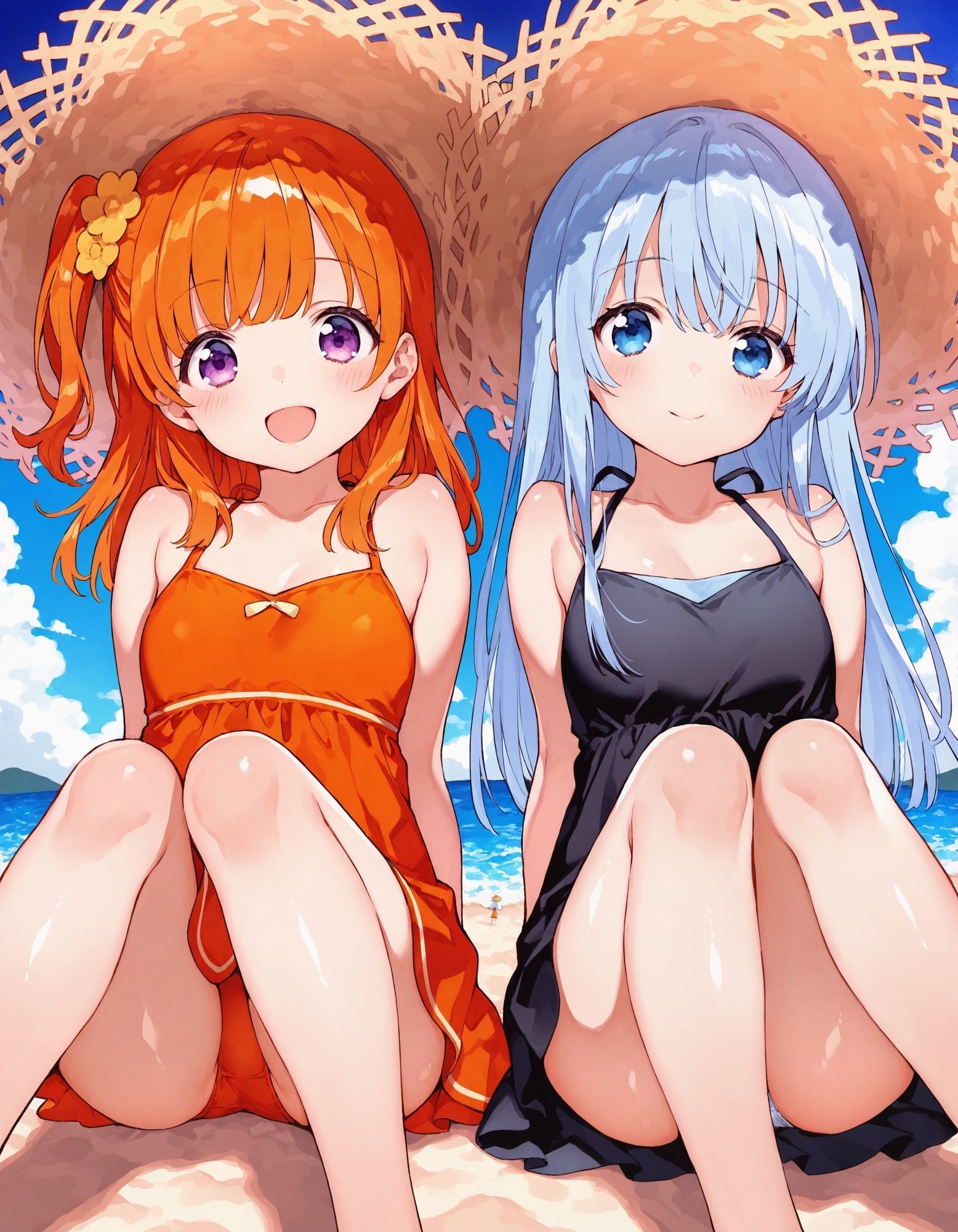 サンプル画像3:ワンピースで座りパンチラ(D.P.H.) [d_630646]