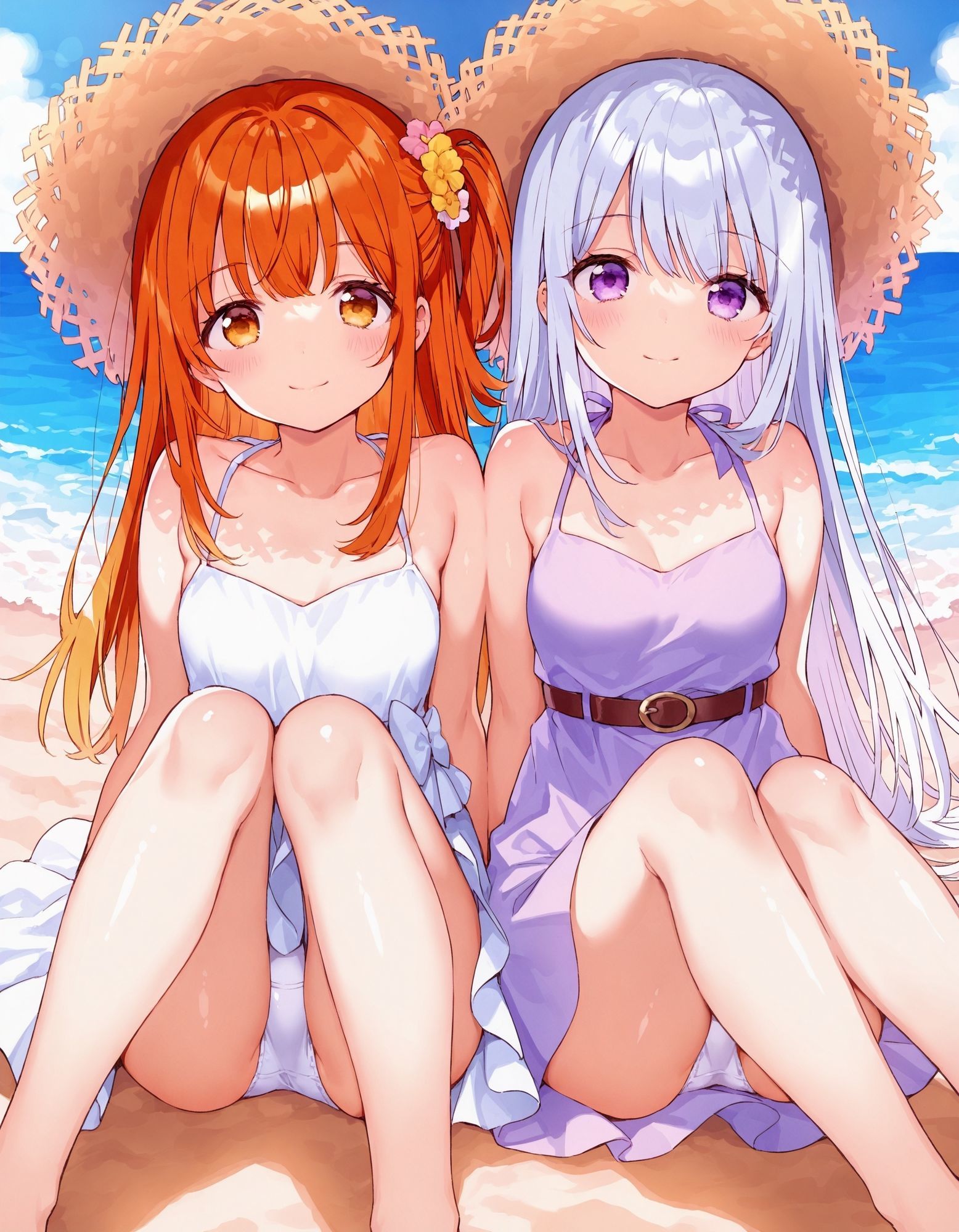 サンプル画像6:ワンピースで座りパンチラ(D.P.H.) [d_630646]