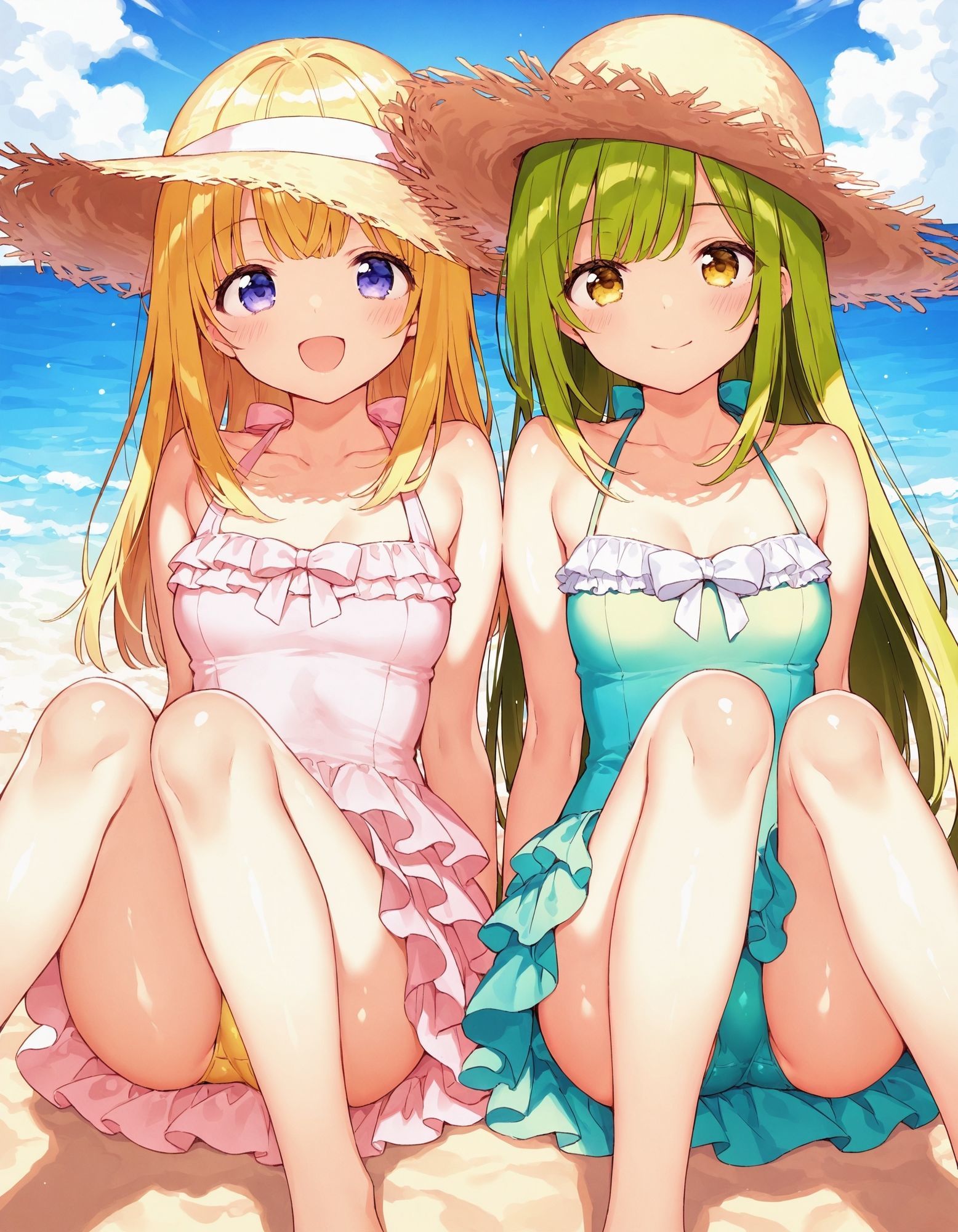 ワンピースで座りパンチラ 画像8