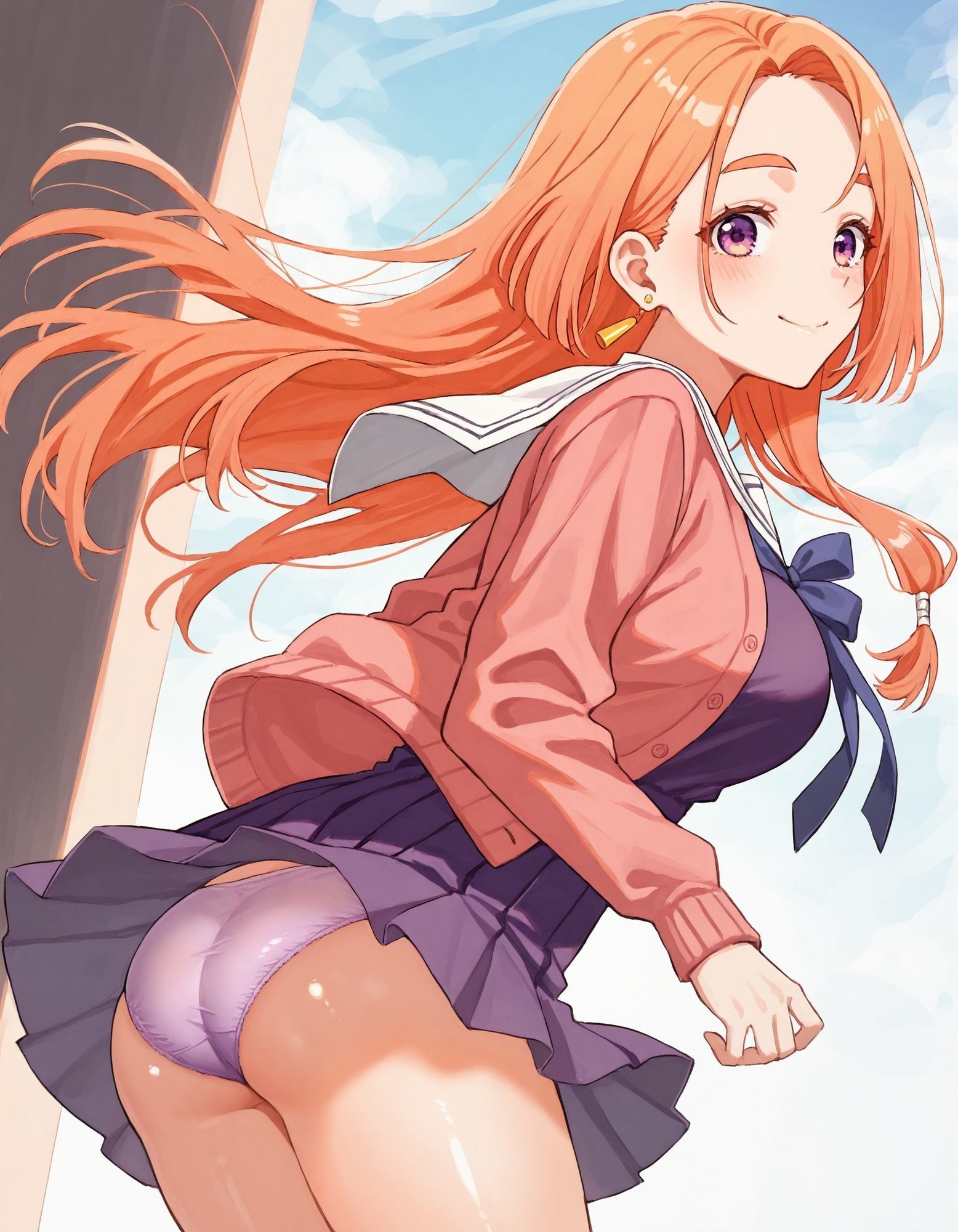 紫〇寺万里のパンチラ〜制服編〜 画像2