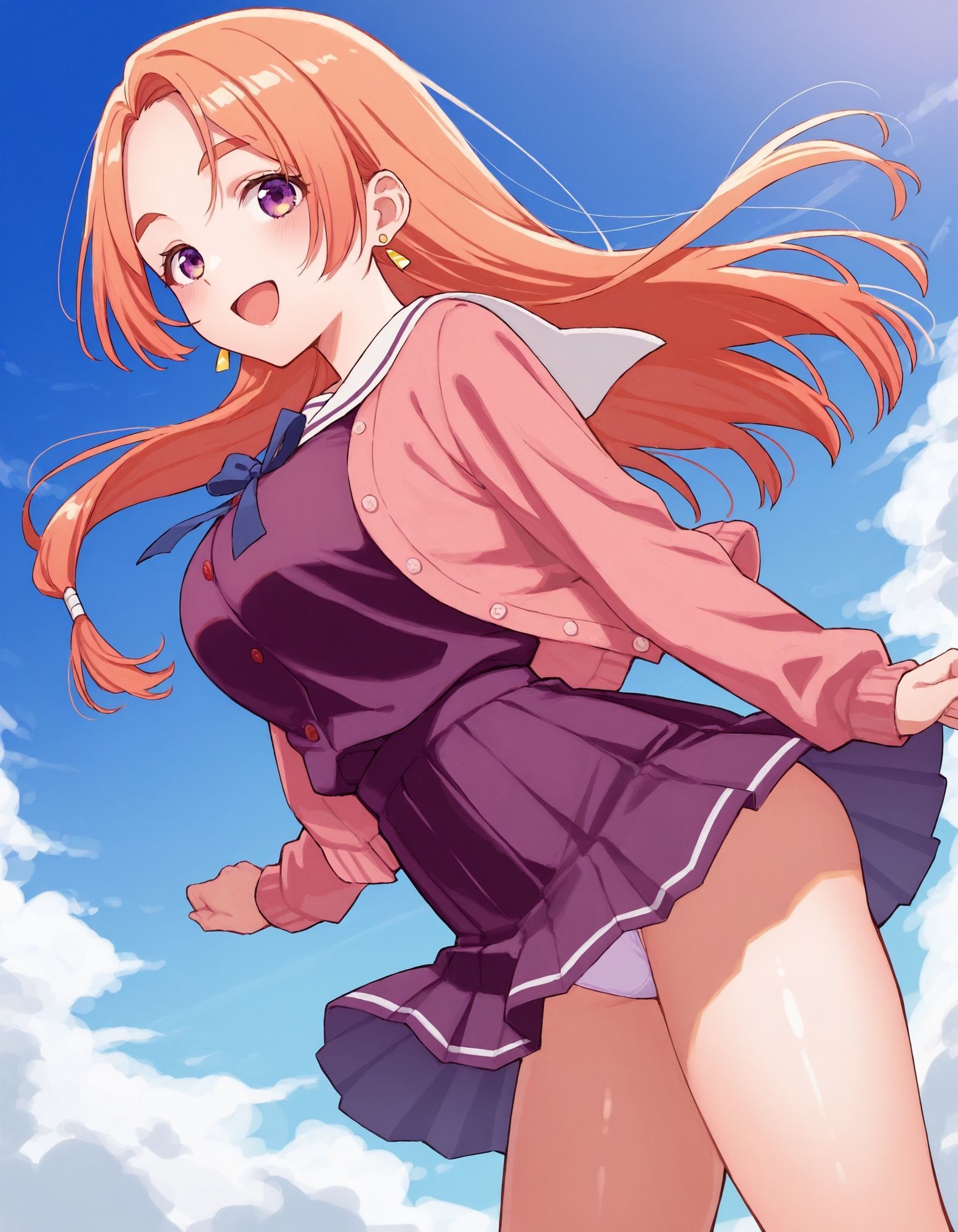 紫〇寺万里のパンチラ〜制服編〜 画像4