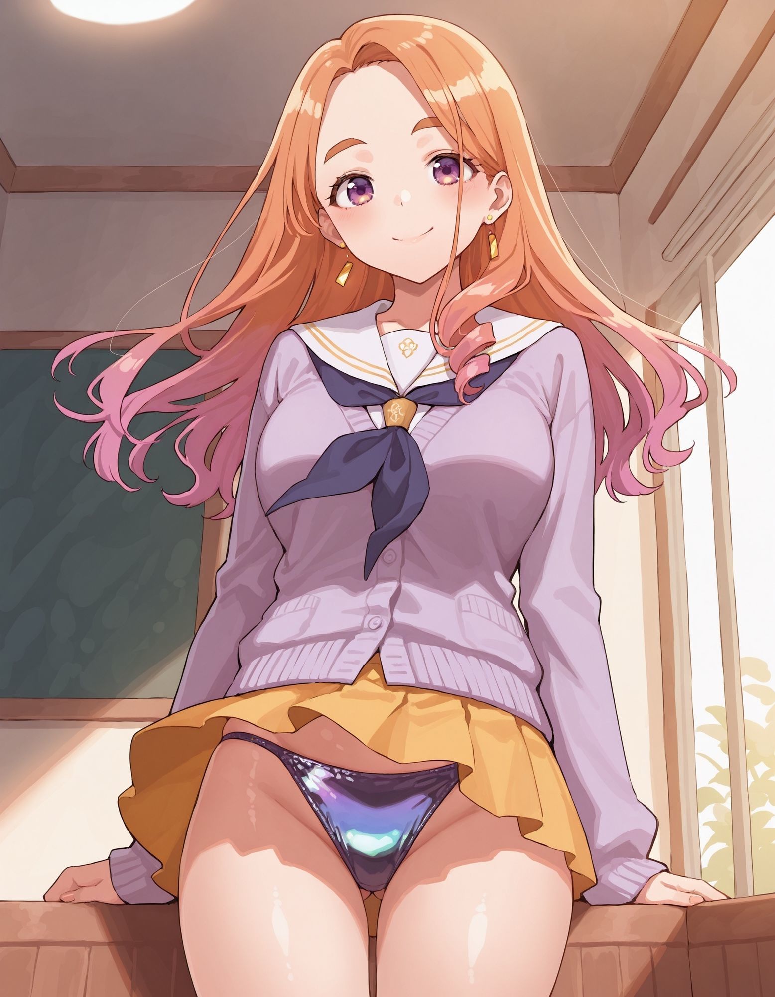 サンプル画像5:紫〇寺万里のパンチラ〜制服編〜(D.P.H.) [d_630651]