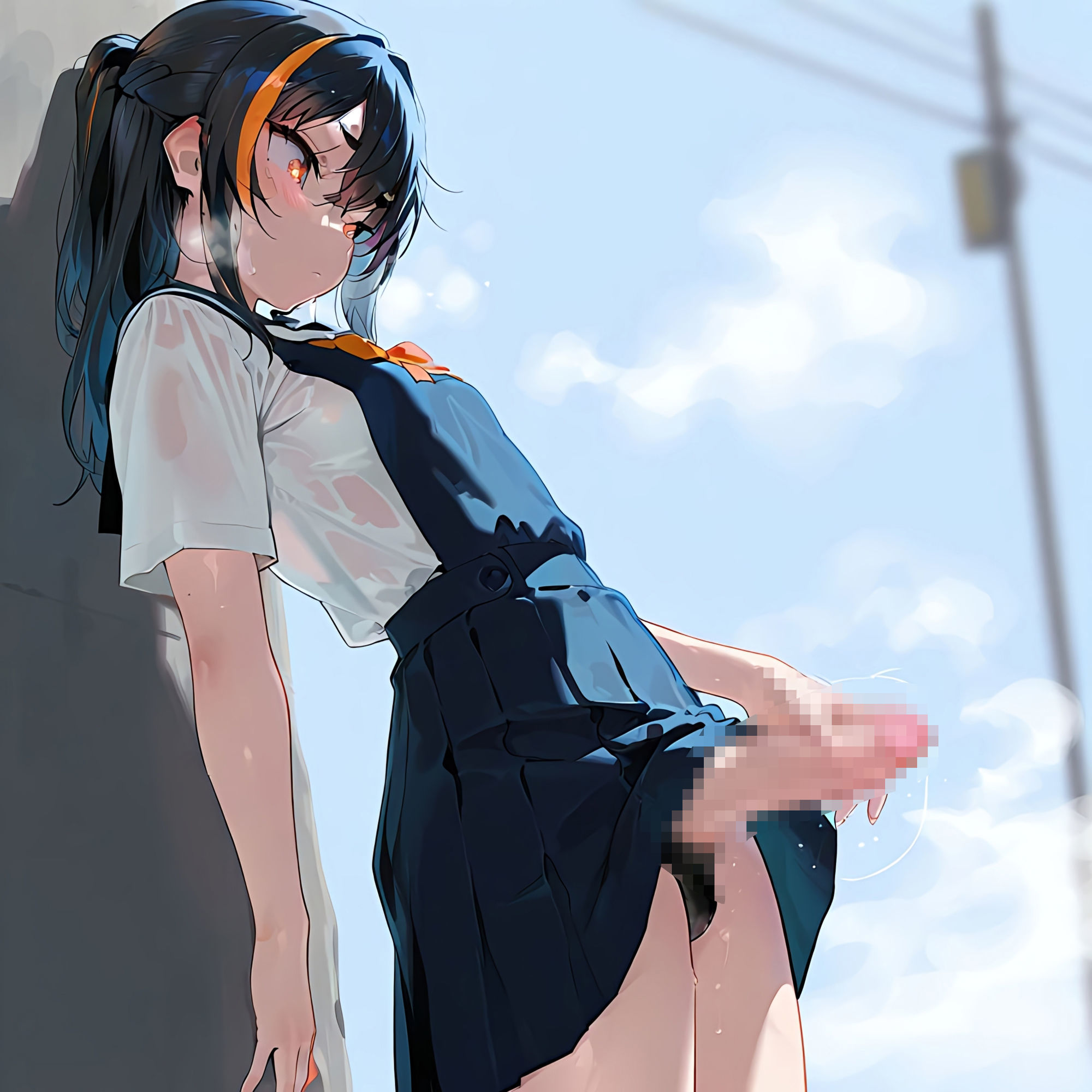 【ふたなり!】むちむち学生ドスケベ少女達とおちんぽエッチ!!!! 画像9