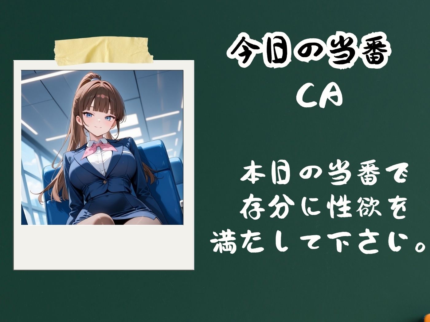 サンプル画像2:今日の性直担当は君達だ〜CA×ギャル〜(トッポギ) [d_630808]