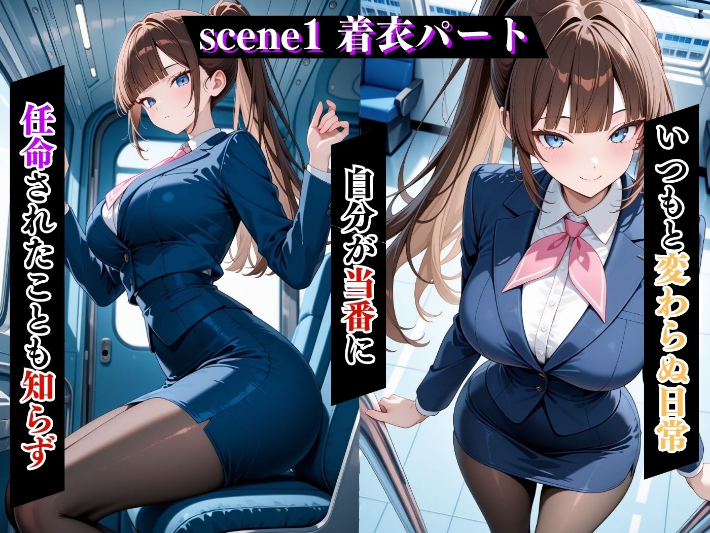 サンプル画像4:今日の性直担当は君達だ〜CA×ギャル〜(トッポギ) [d_630808]