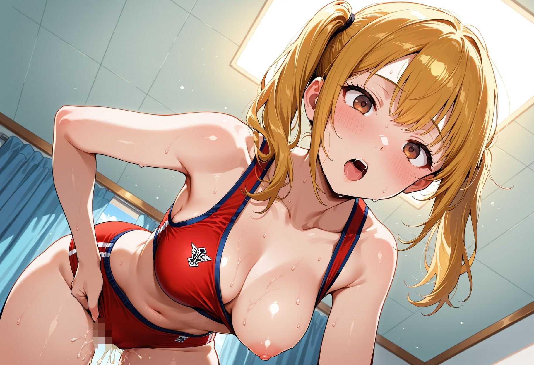 サンプル画像3:巨乳処女  部室一人えっち(さいのかわら) [d_630845]