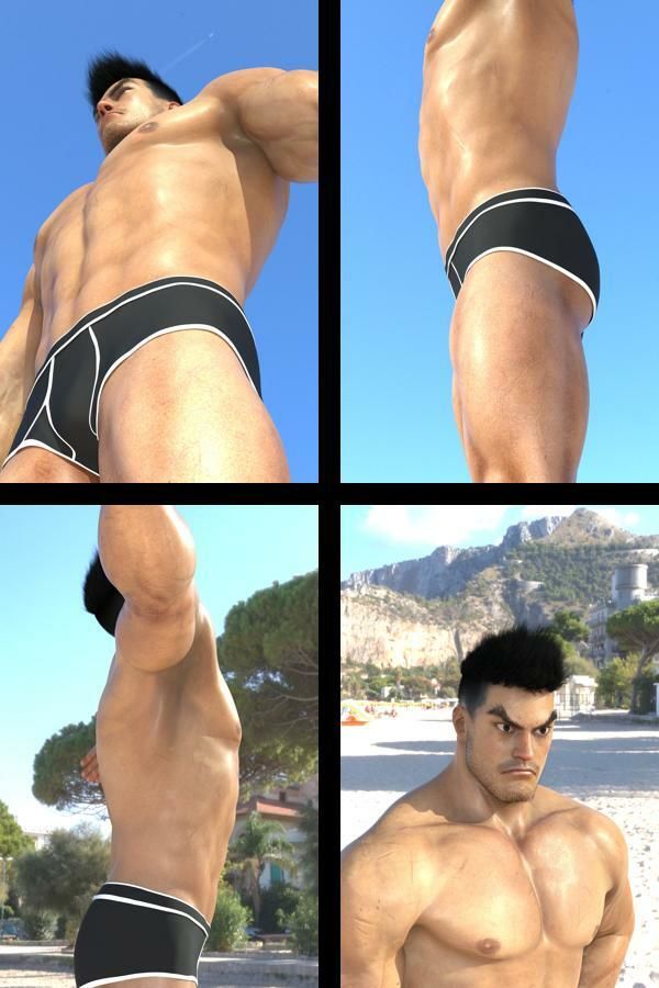 『理想の彼氏を3DCGで作ります』から生まれたバーチャルヒーロー「檜山 鉄男(ひやまてつお)」のボディビルダーモデル風写真集:IronMountain_01 画像1