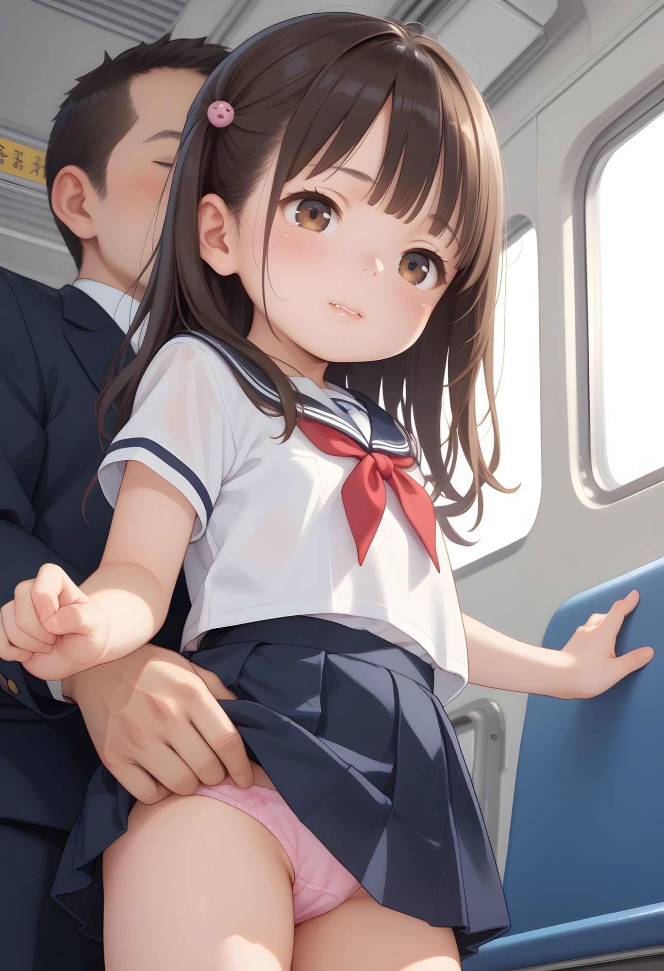 痴●電車ちょっとエッチなJKとオトコ達優先車両へようこそ4