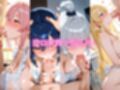 4人の爆乳白ギャル裸エプロンSEX