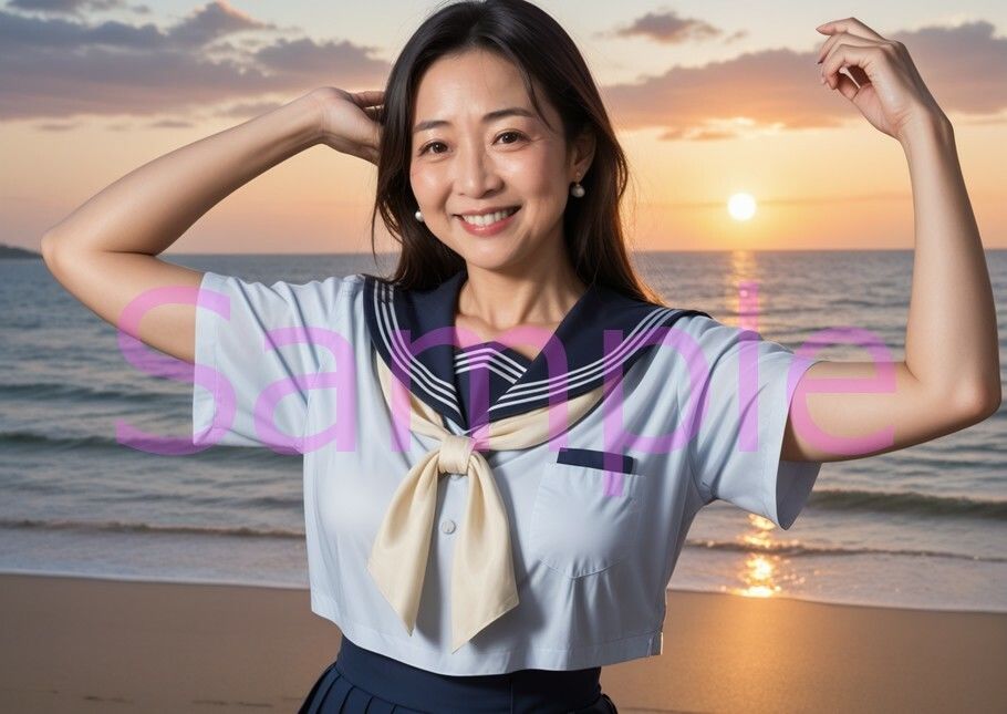 サンプル画像6:オバサンだって青春したい！美魔女禁断の制服デート(絶倫影法師) [d_631000]